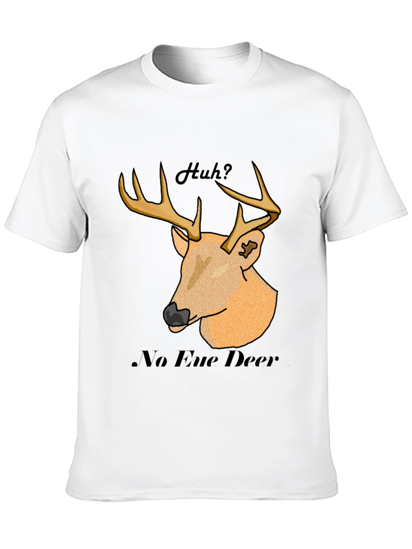 No Eue Deer T-Shirt - Black