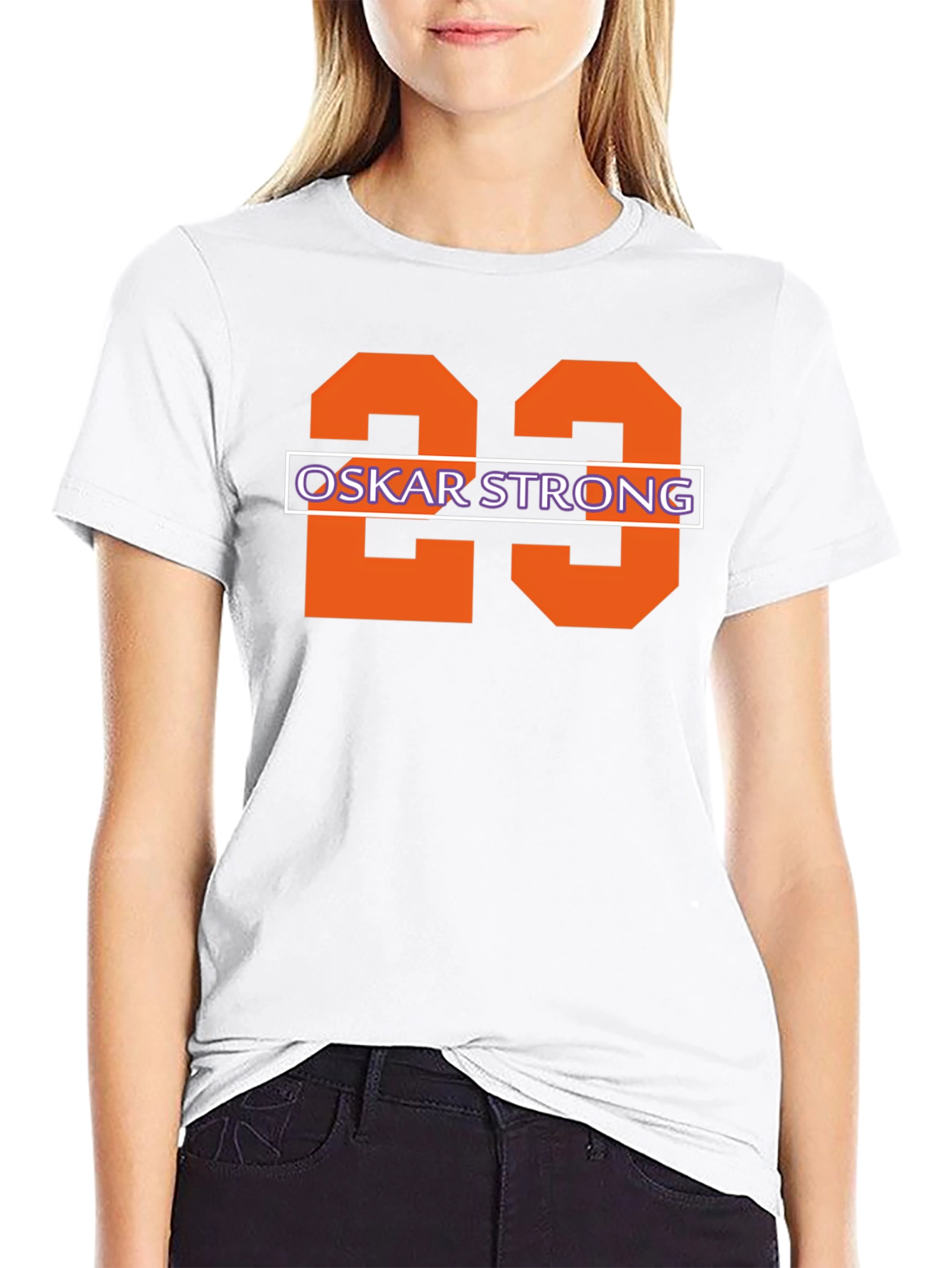 Oskar Strong Number 23 Black T-Shirt