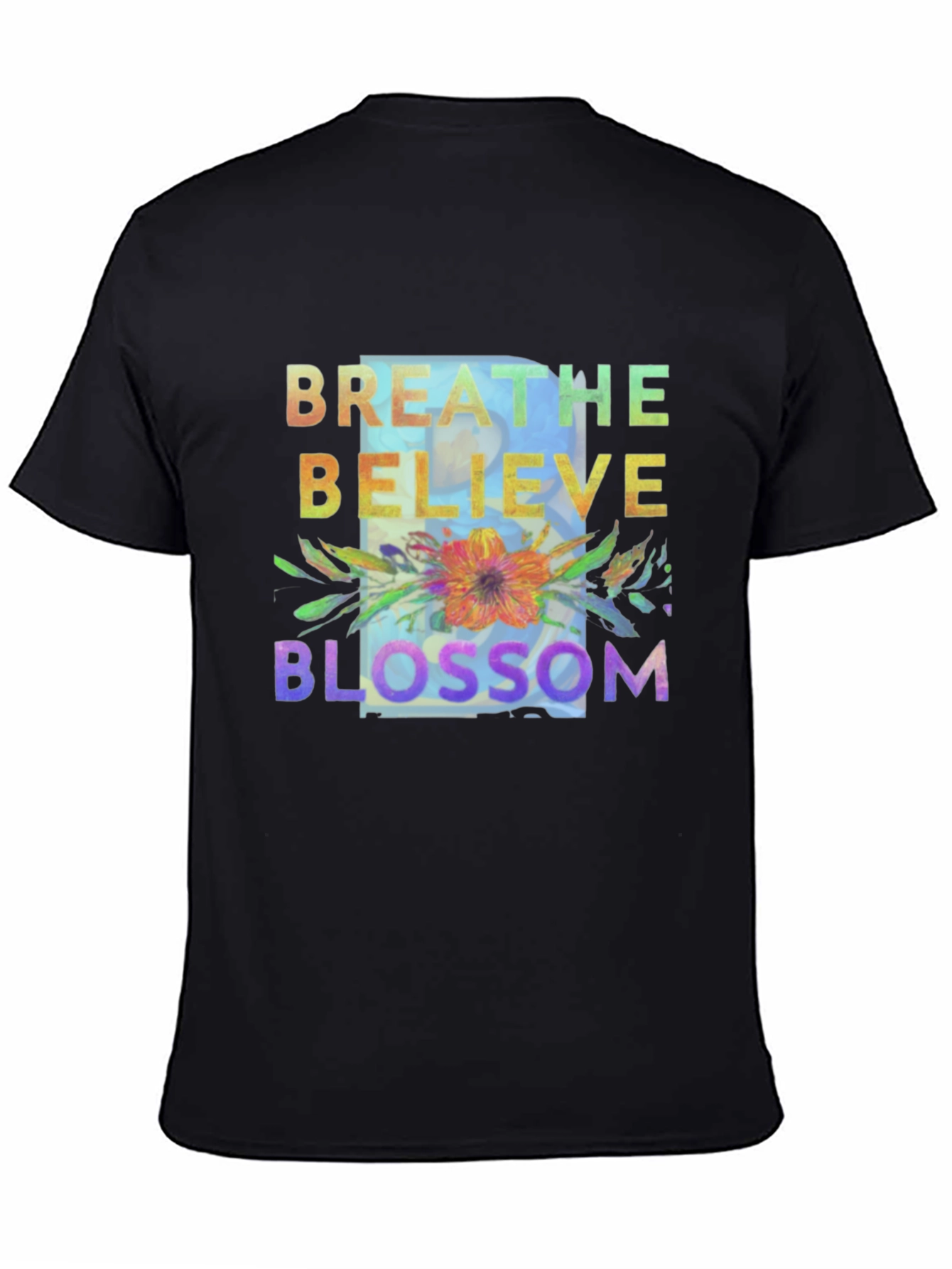 Breathe Believe Blossom Graphic Tee