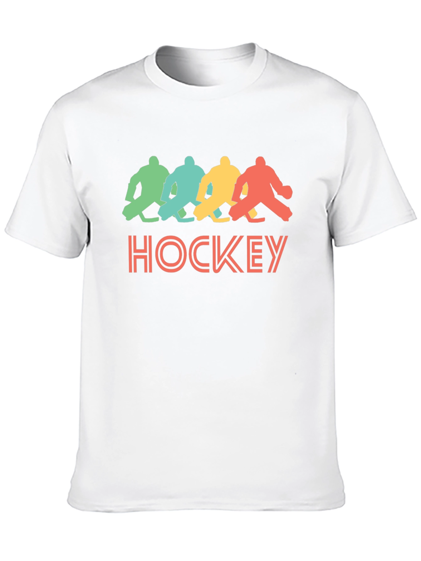 Retro Hockey Graphic T-Shirt - Black Tee