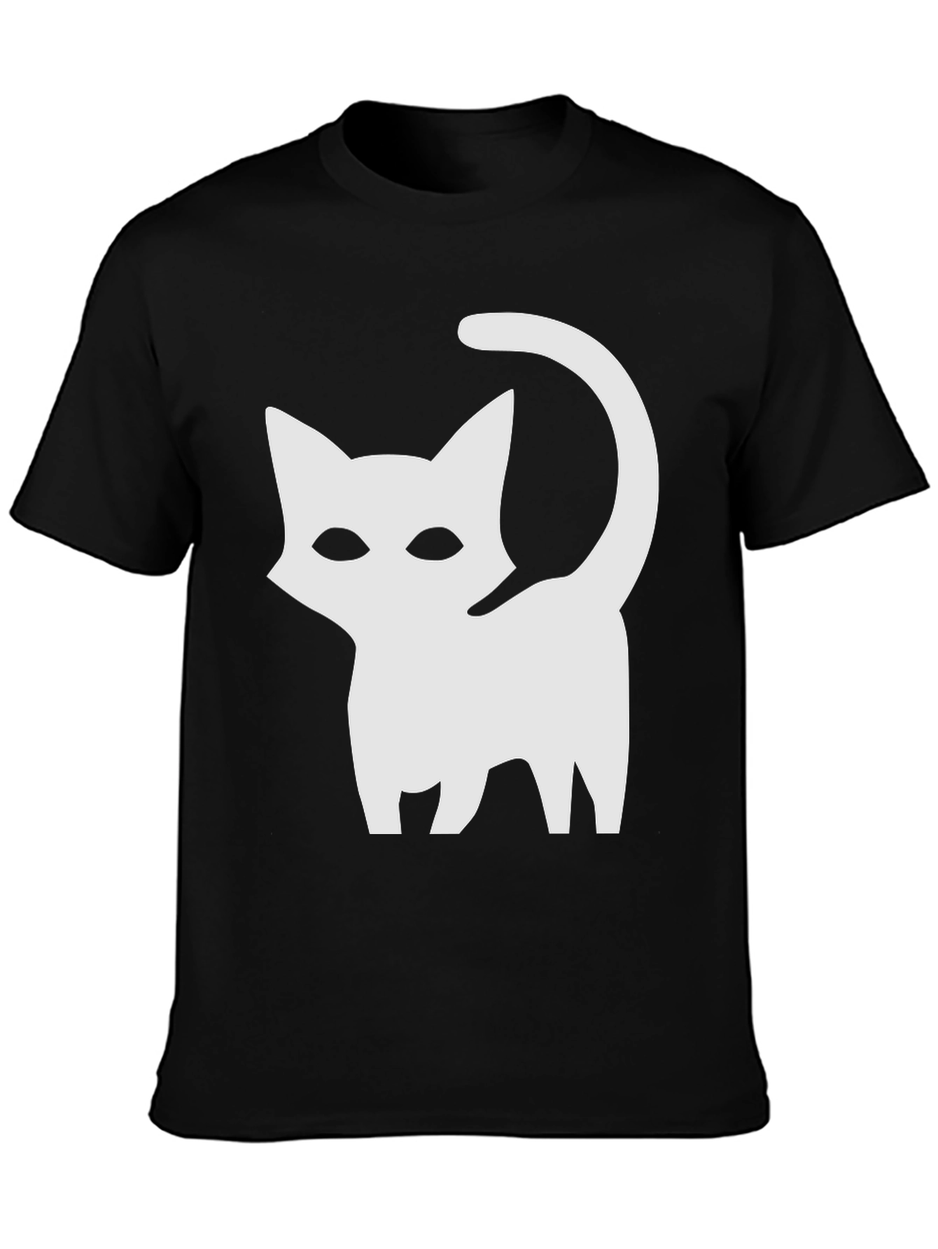Black Cat Graphic Tee - Stylish Casual Wear