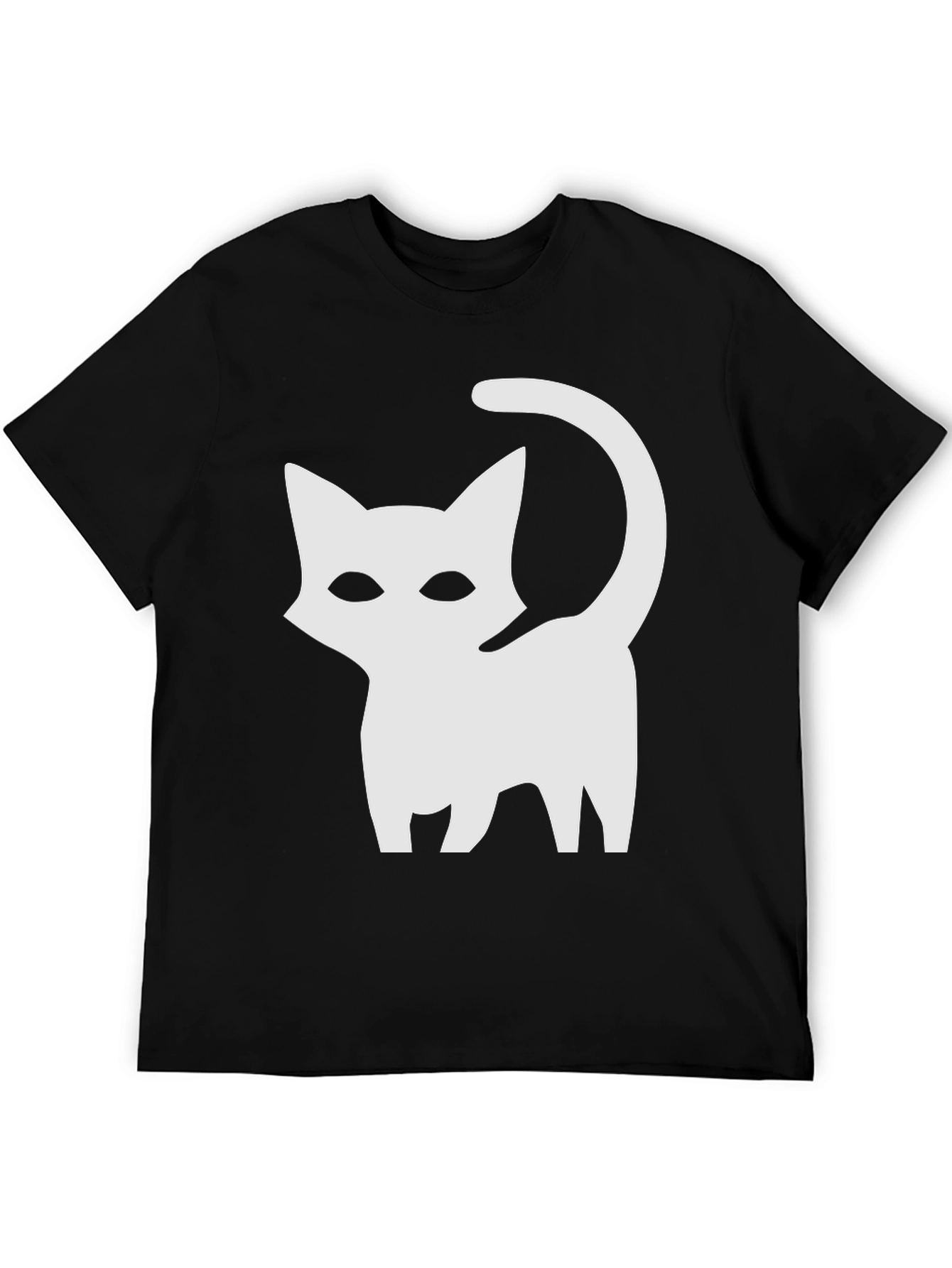 Black Cat Graphic Tee - Stylish Casual Wear