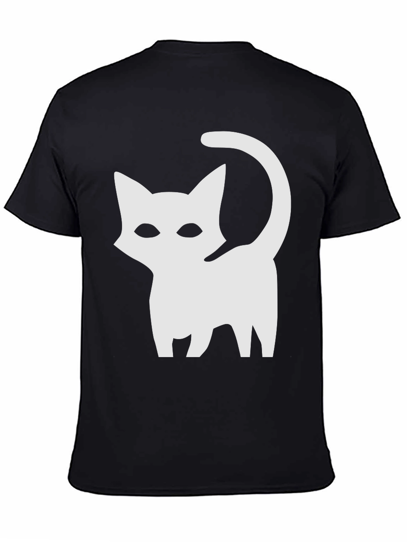 Black Cat Graphic Tee - Stylish Casual Wear