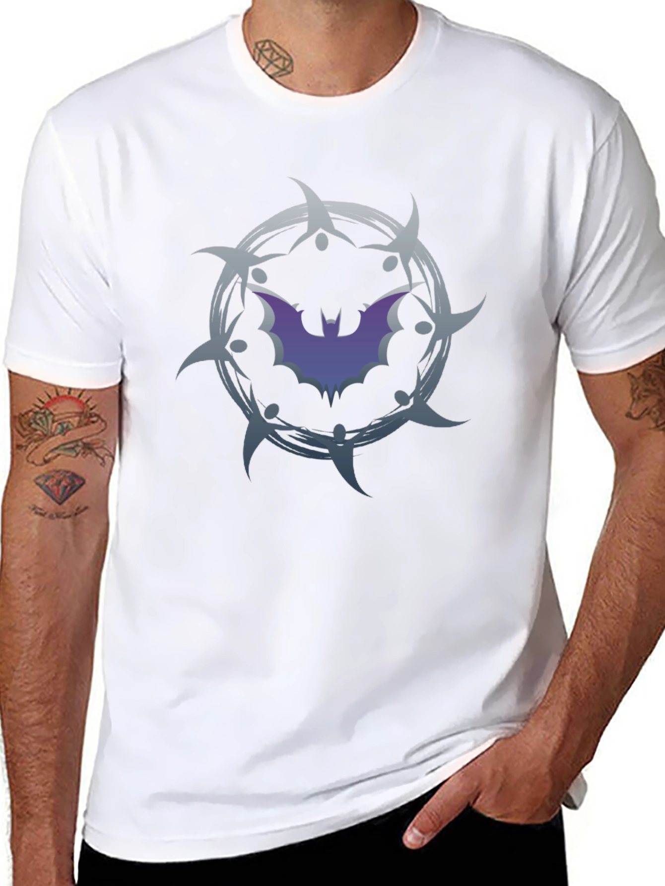 Bat Emblem Graphic Tee - Dark Nights Style