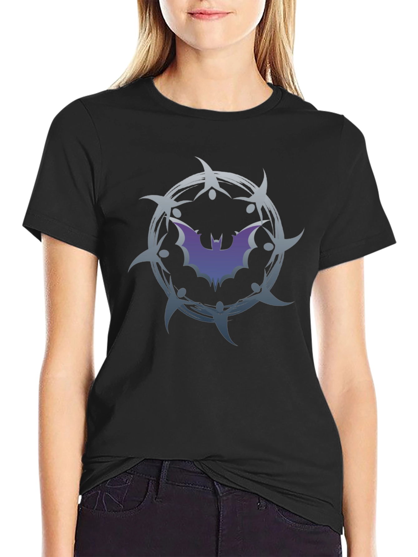 Bat Emblem Graphic Tee - Dark Nights Style