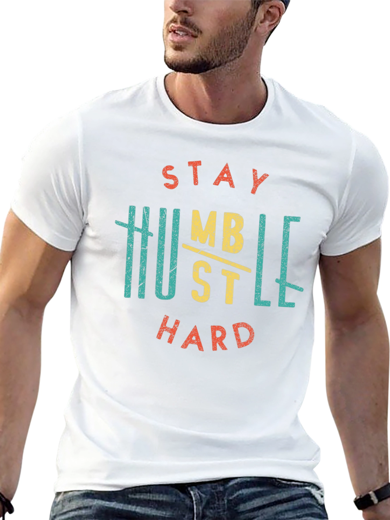 Stay Humble Hustle Hard Graphic T-Shirt