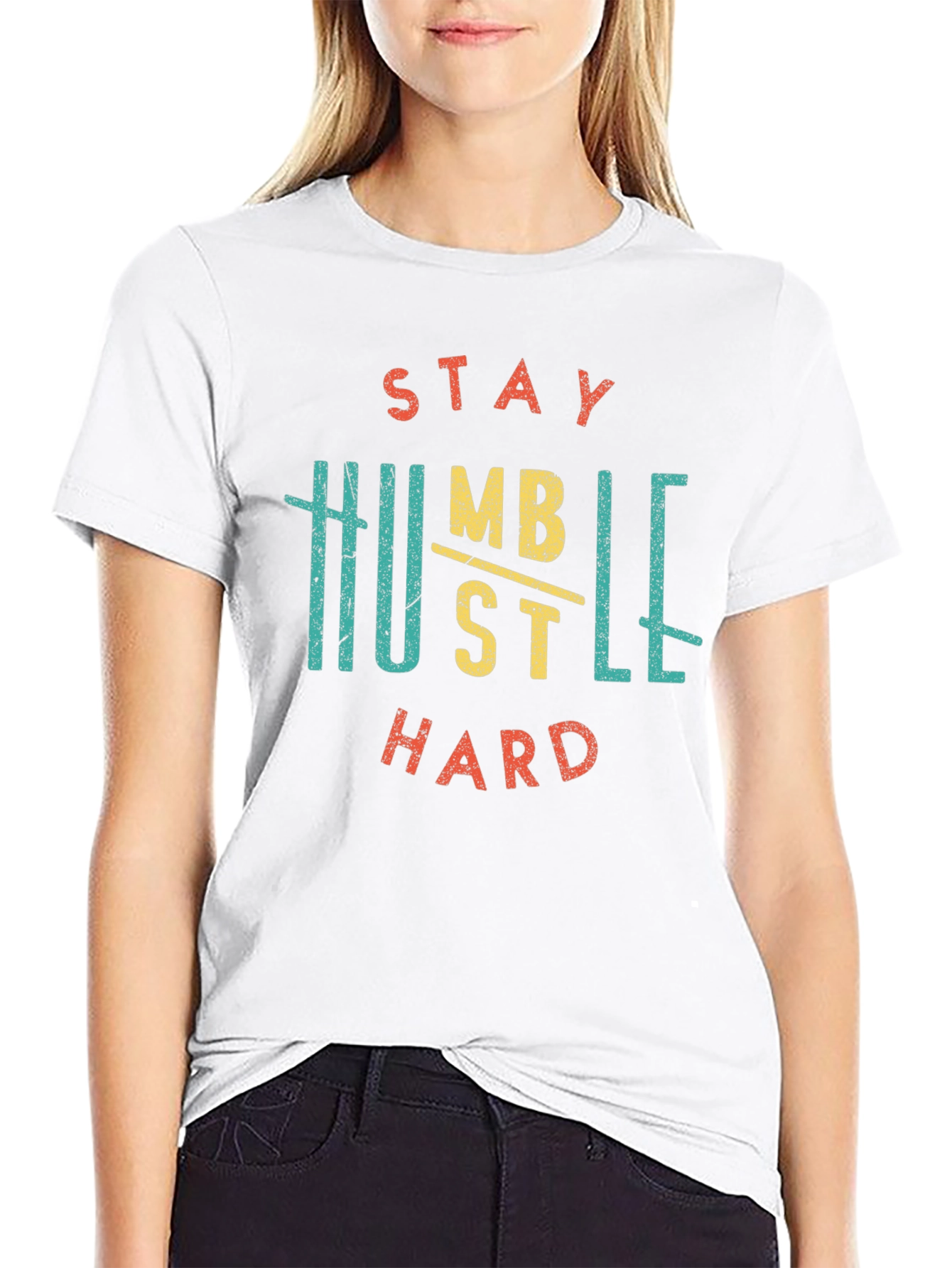Stay Humble Hustle Hard Graphic T-Shirt