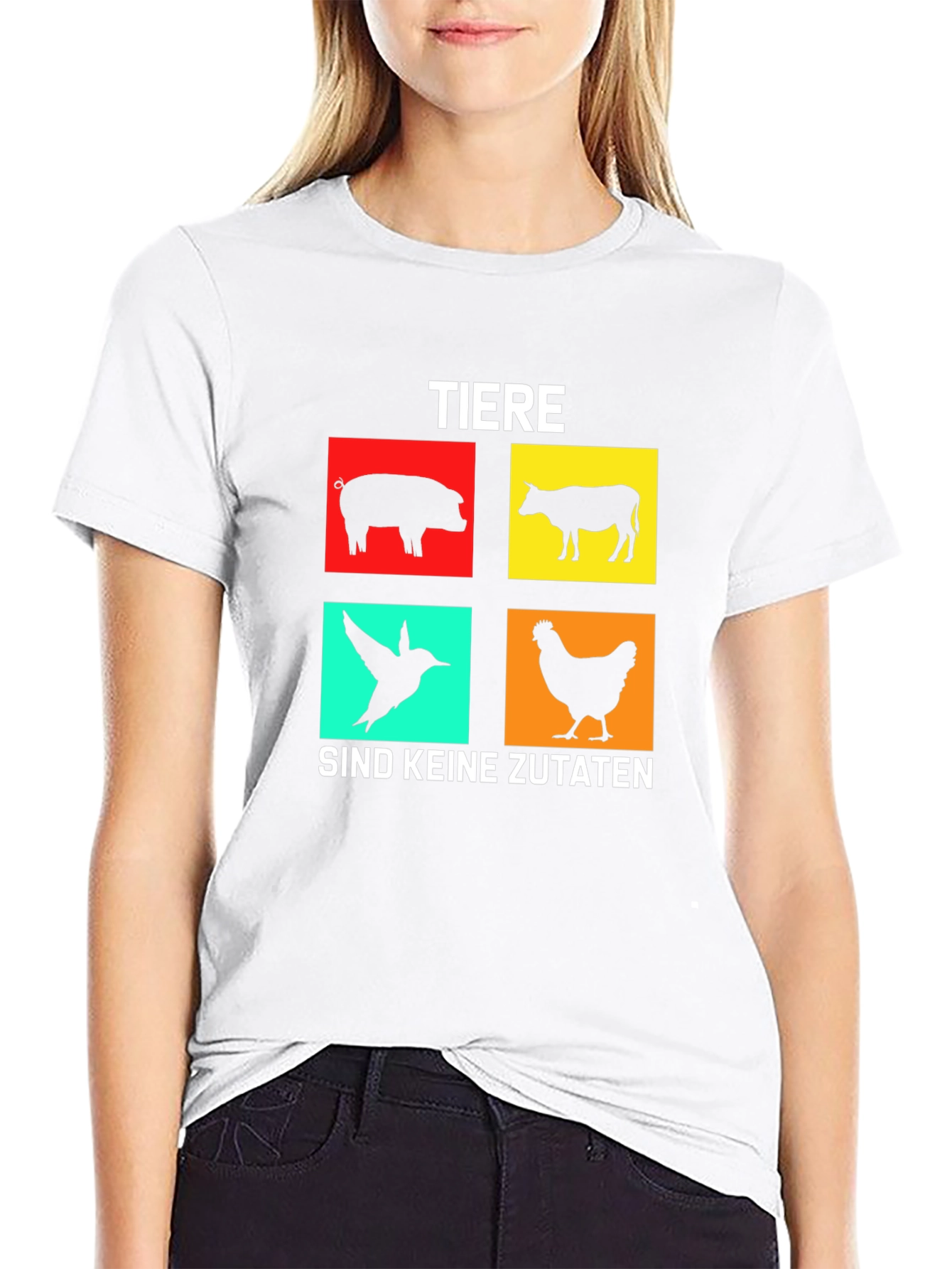 Vegan T-Shirt: Tiere Sind Keine Zutaten