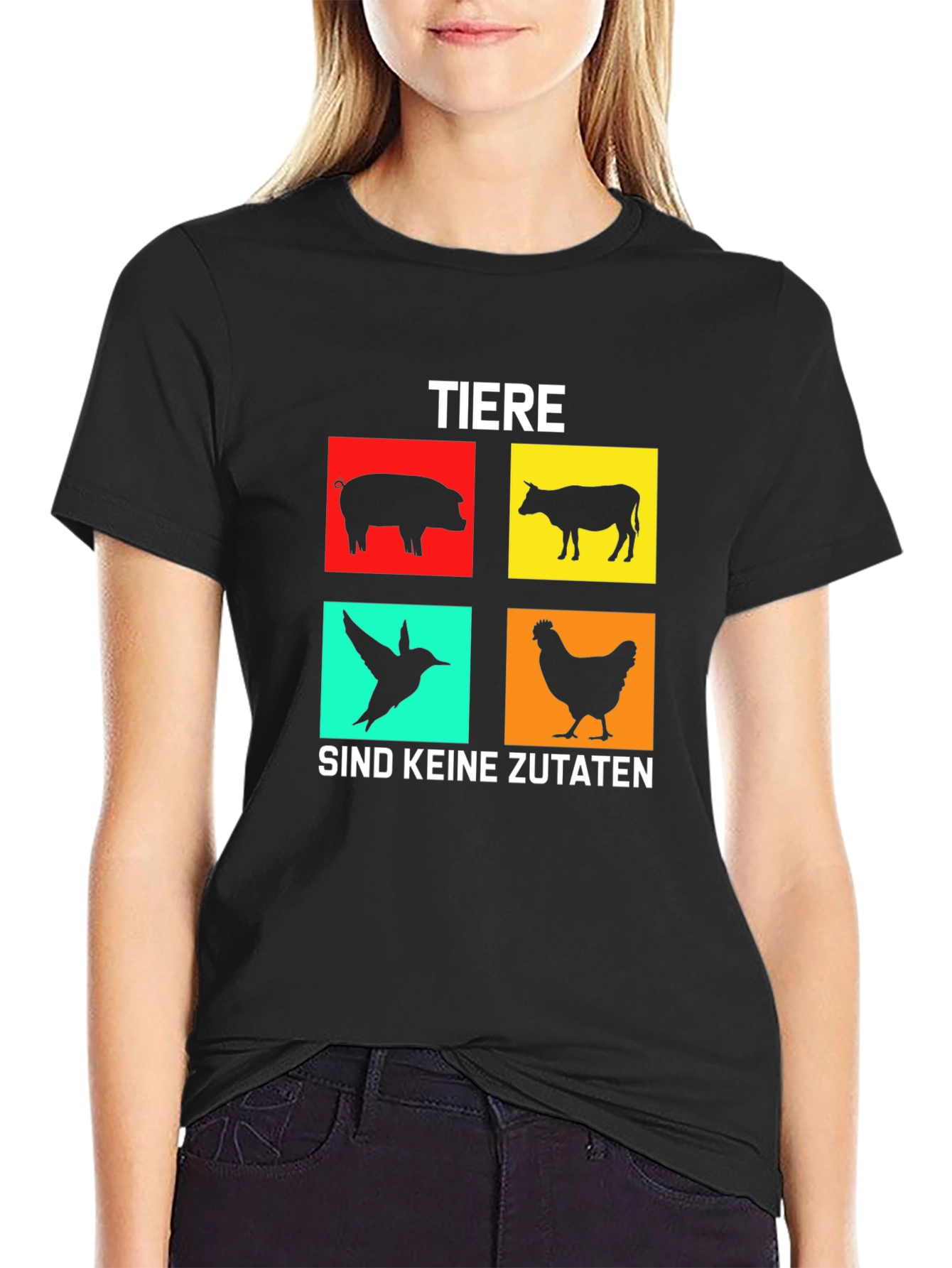 Vegan T-Shirt: Tiere Sind Keine Zutaten
