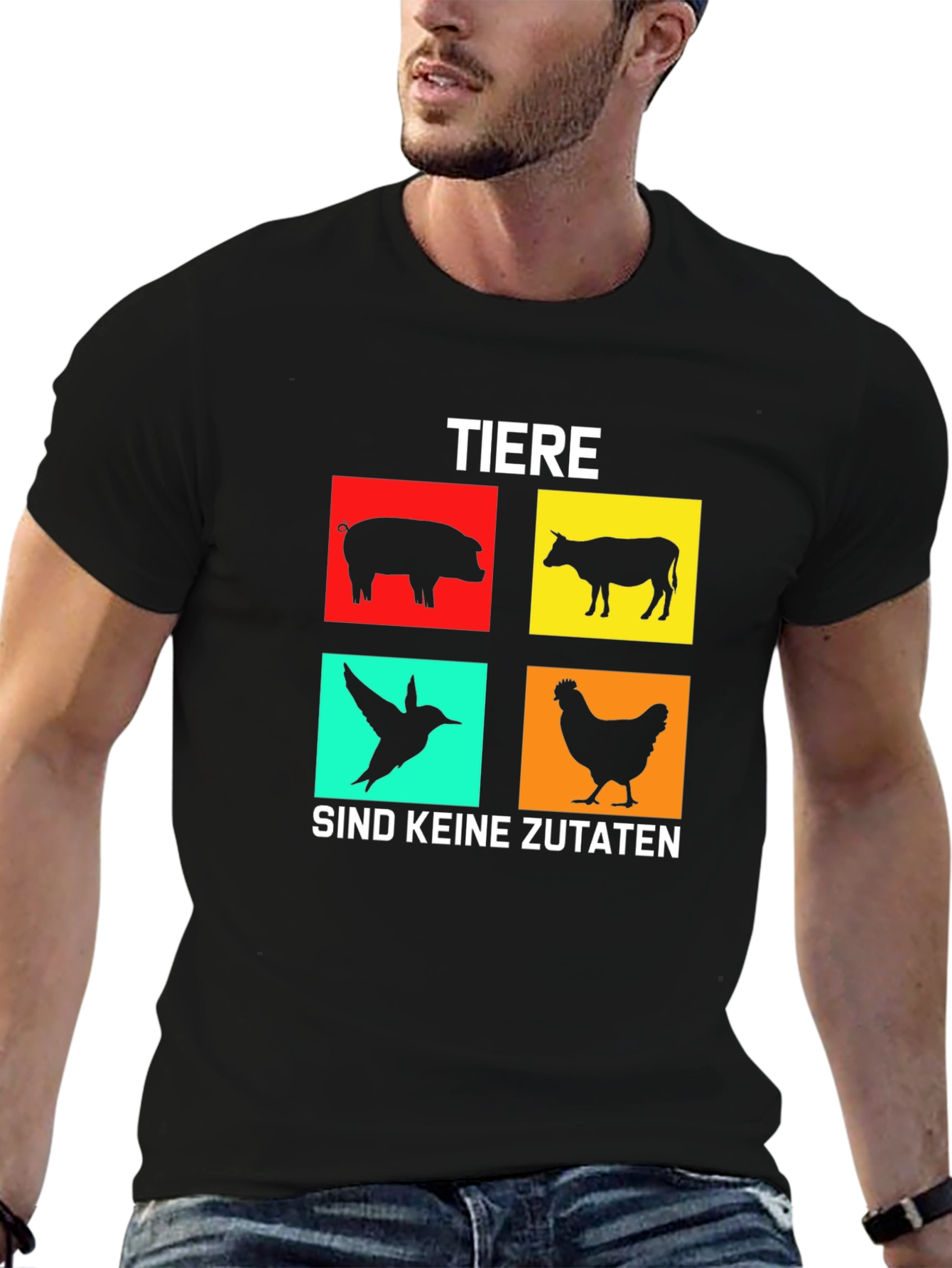 Vegan T-Shirt: Tiere Sind Keine Zutaten