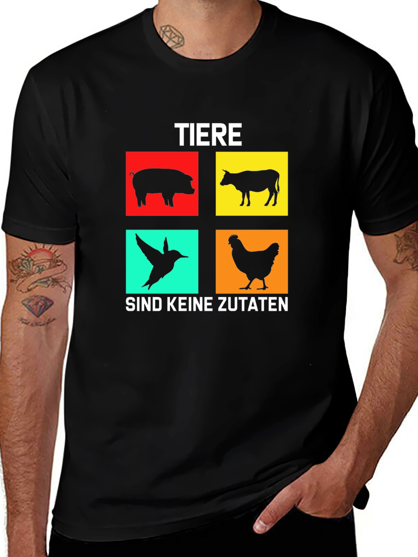 Vegan T-Shirt: Tiere Sind Keine Zutaten