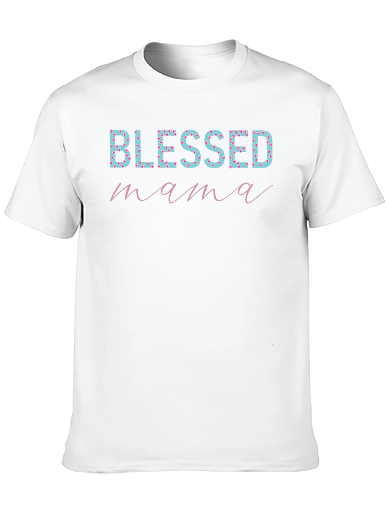 Blessed Mama Graphic Tee - Stylish Moms T-Shirt