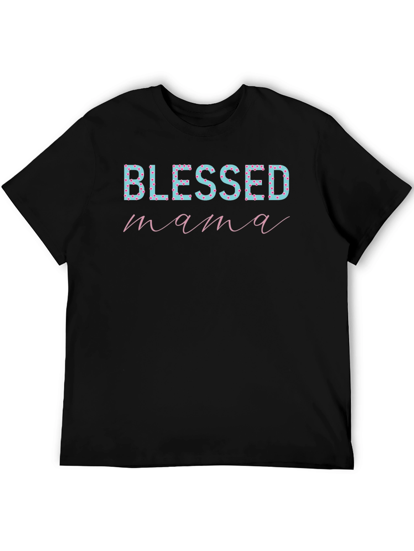 Blessed Mama Graphic Tee - Stylish Moms T-Shirt