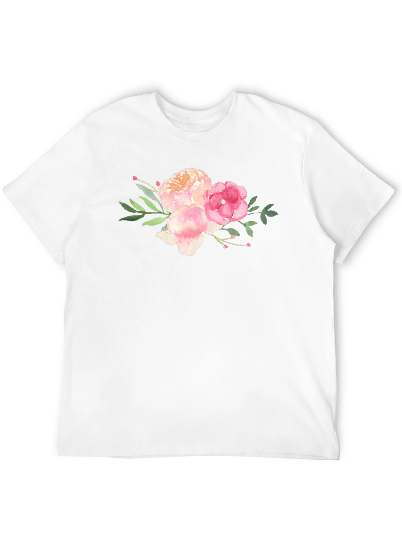 Floral Bouquet Black T-Shirt