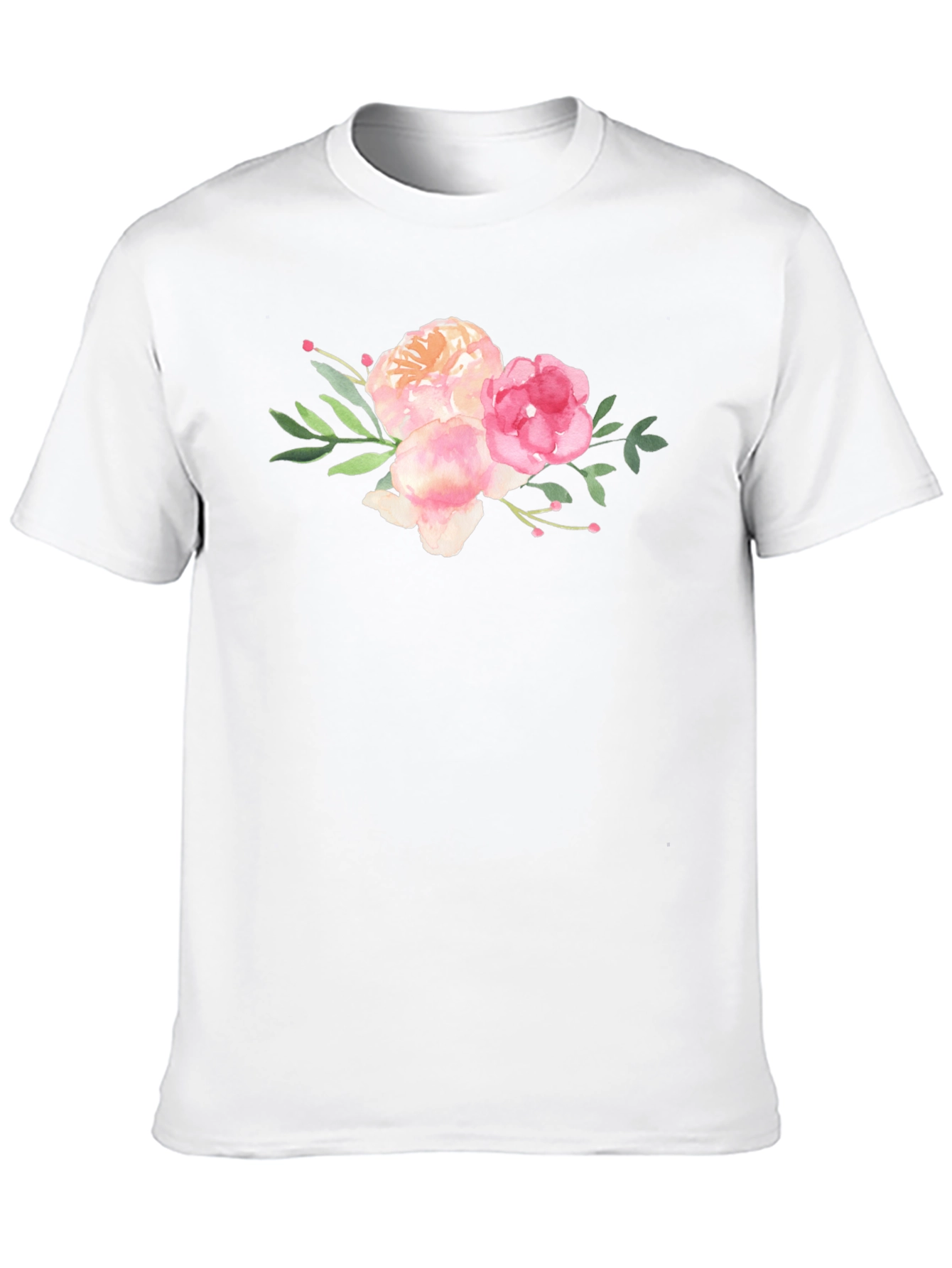 Floral Bouquet Black T-Shirt