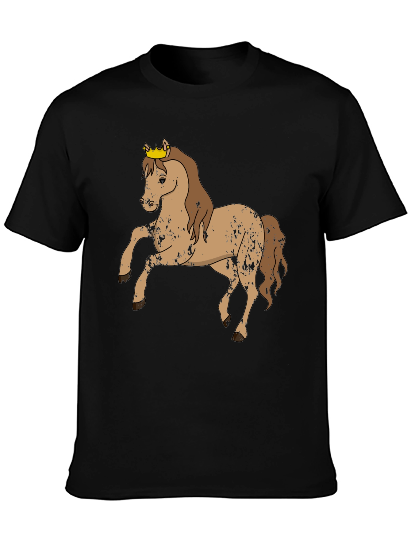 Horse Wearing Crown Graphic Tee