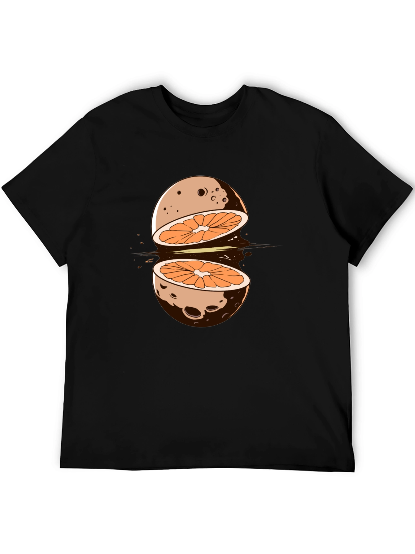 Orange Moon Graphic T-Shirt