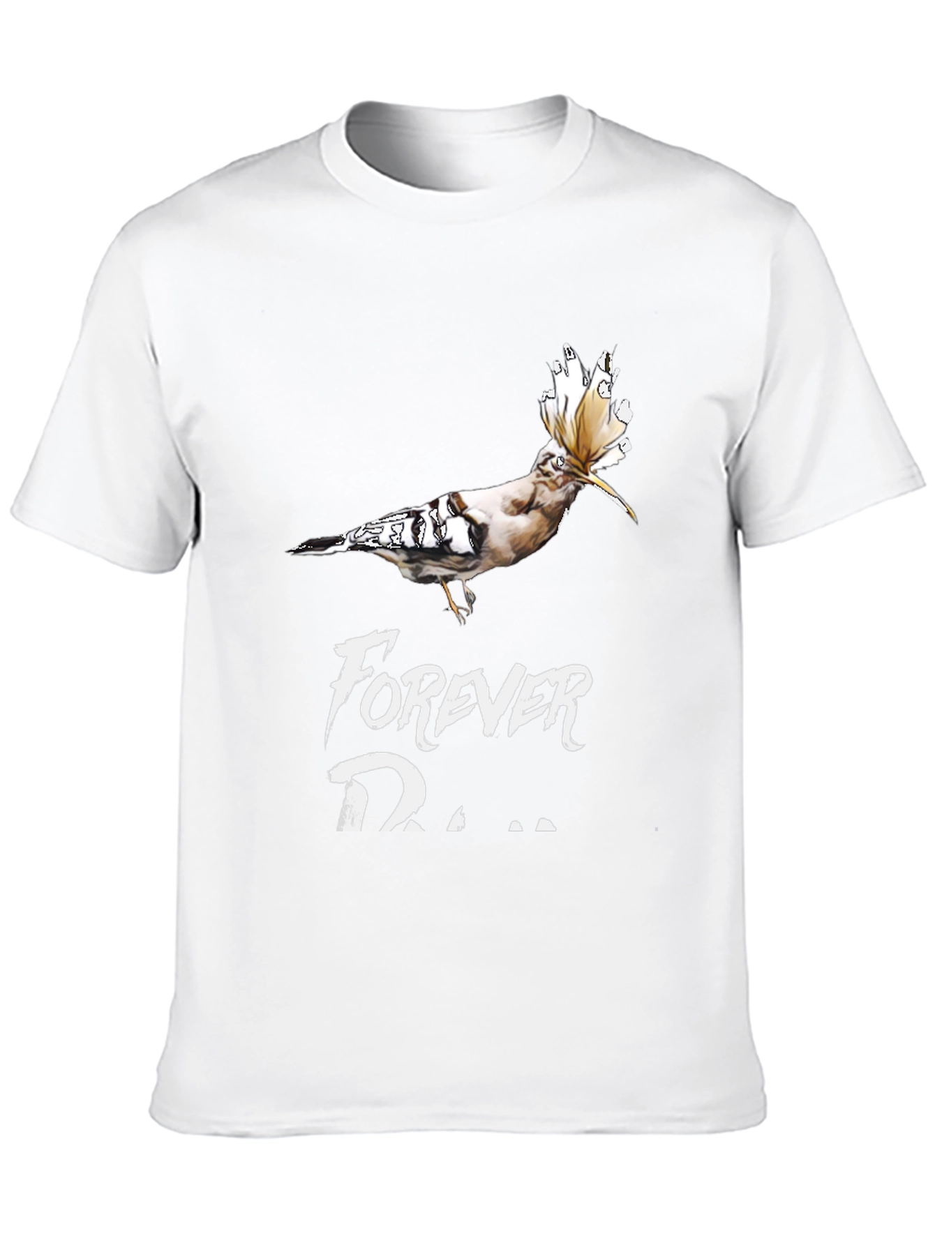 Hoopoe Bird Forever Dreamer Black T-Shirt