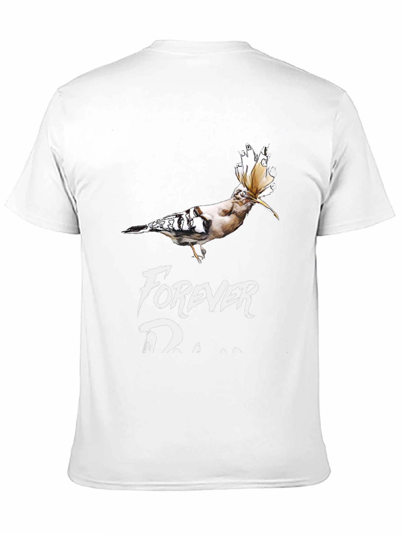 Hoopoe Bird Forever Dreamer Black T-Shirt