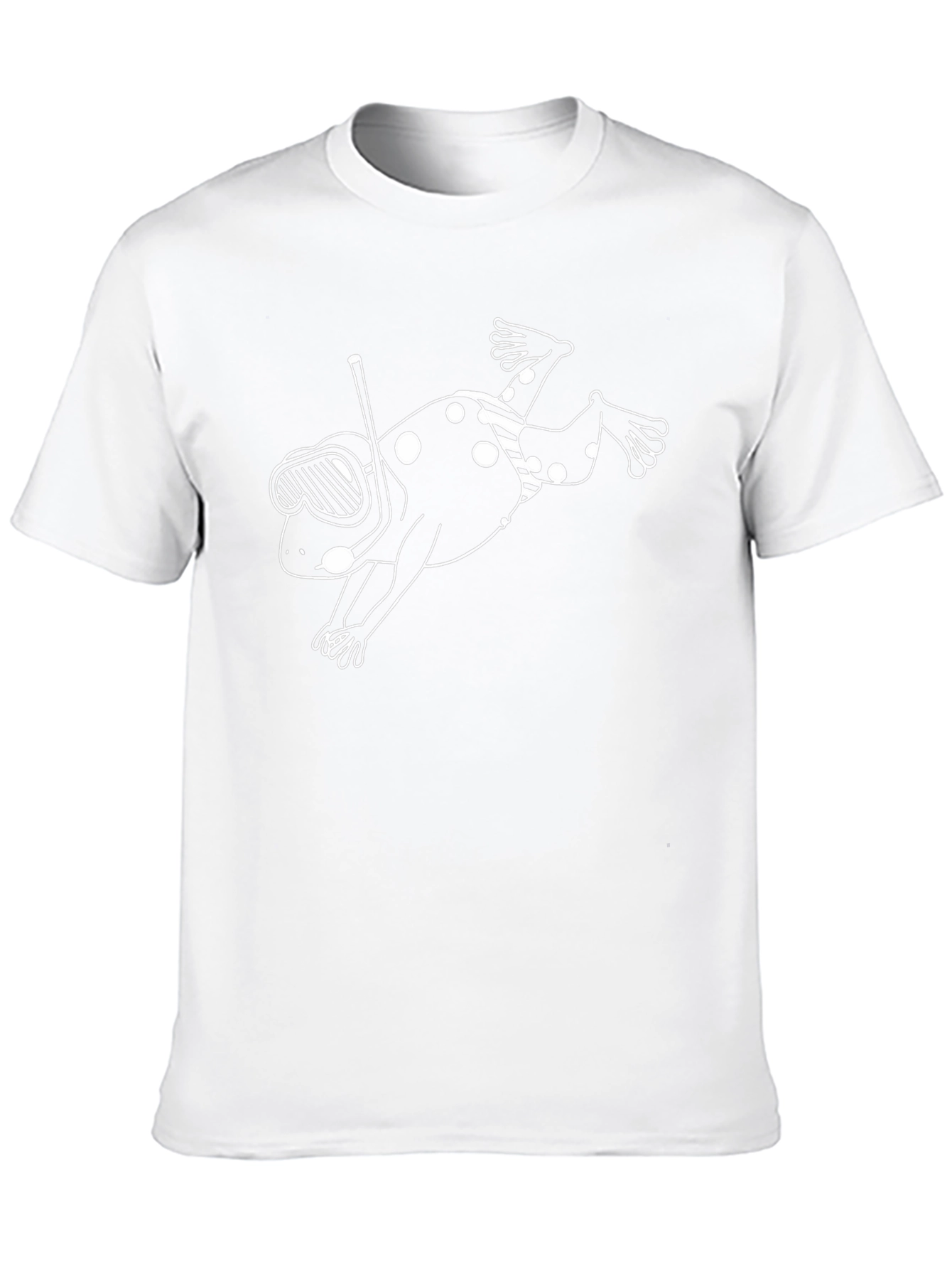 Funky Diving Frog Graphic T-Shirt