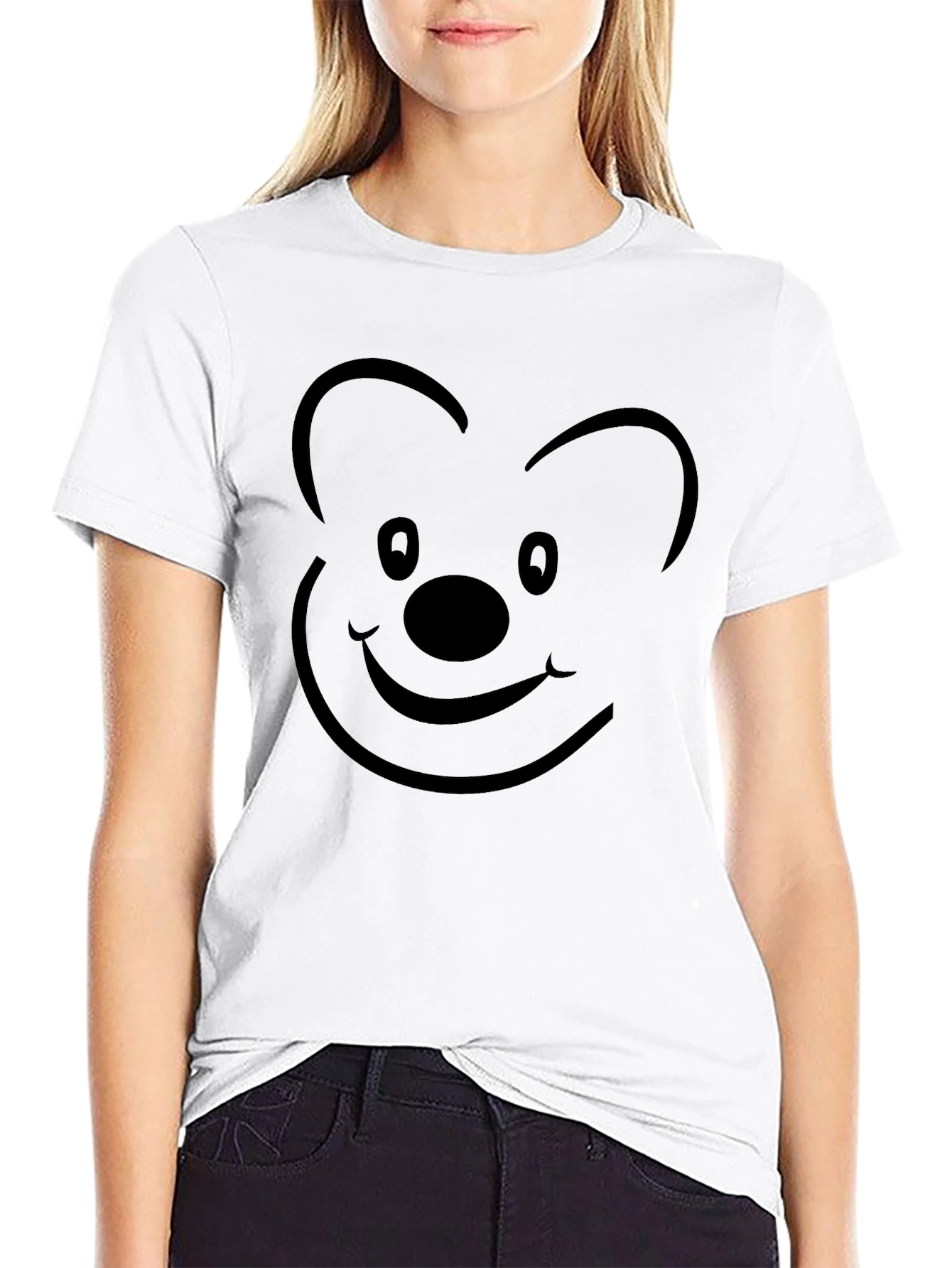 Mickey Mouse Silhouette Black T-Shirt