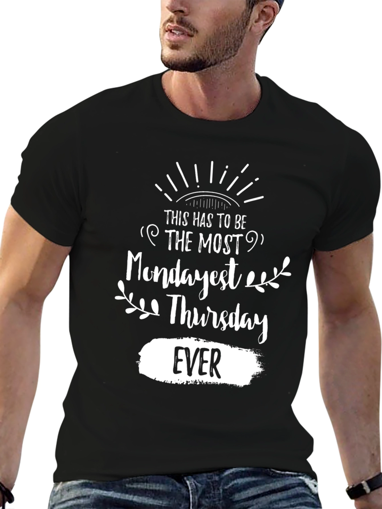 Mondayest Thursday Ever Black Graphic Tee