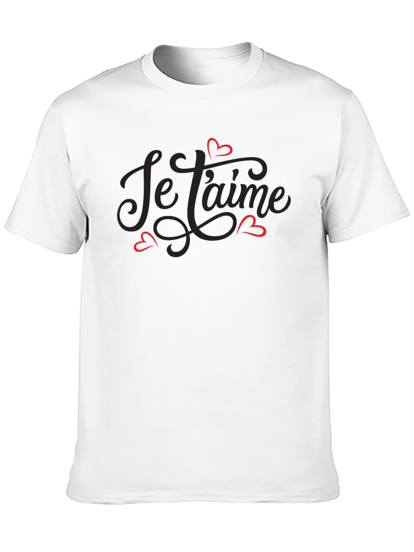 Je taime Black Graphic Tee