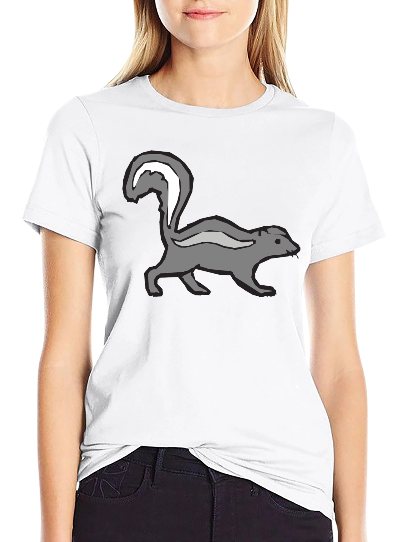 Skunk Graphic Black T-Shirt