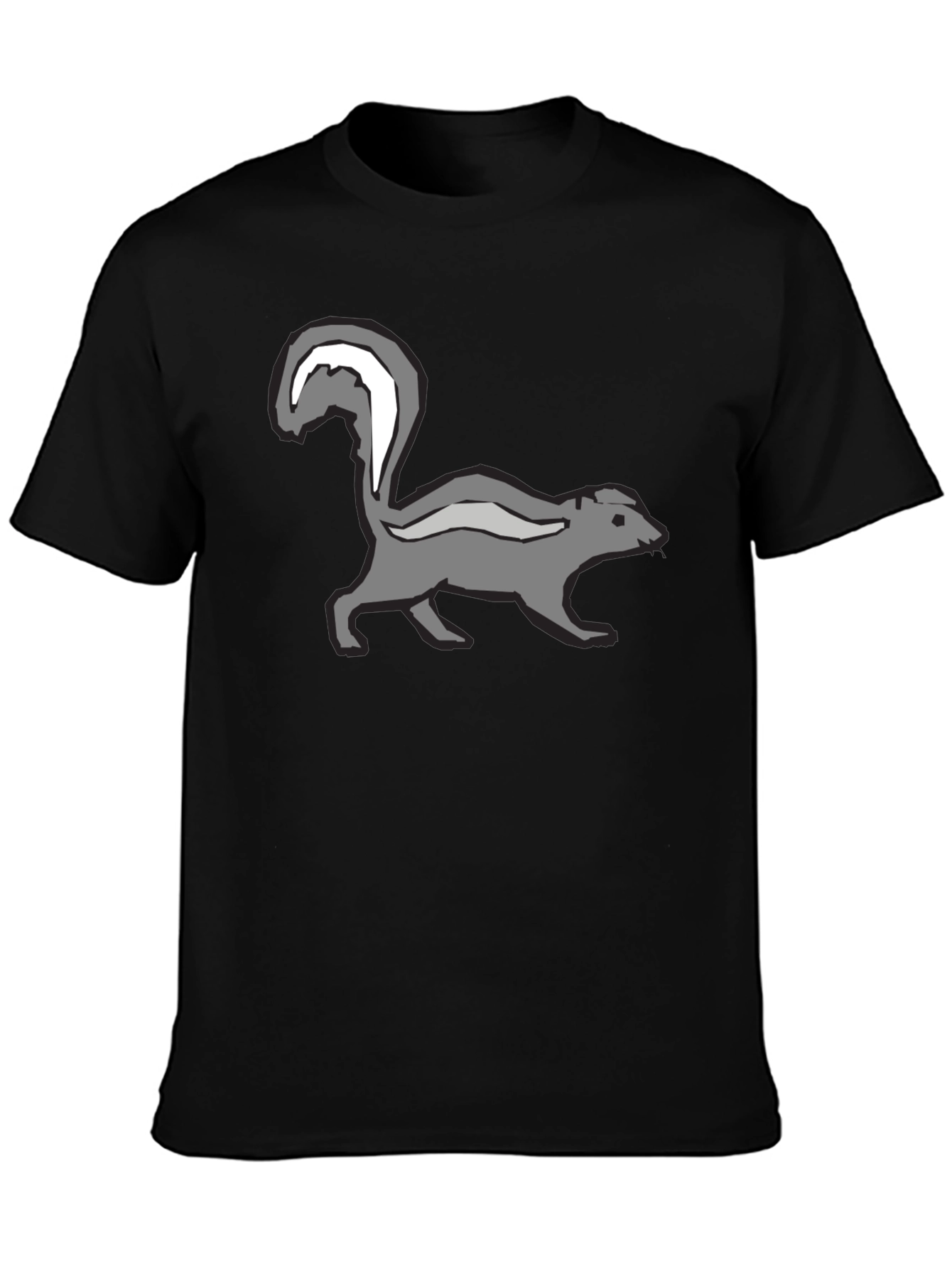 Skunk Graphic Black T-Shirt