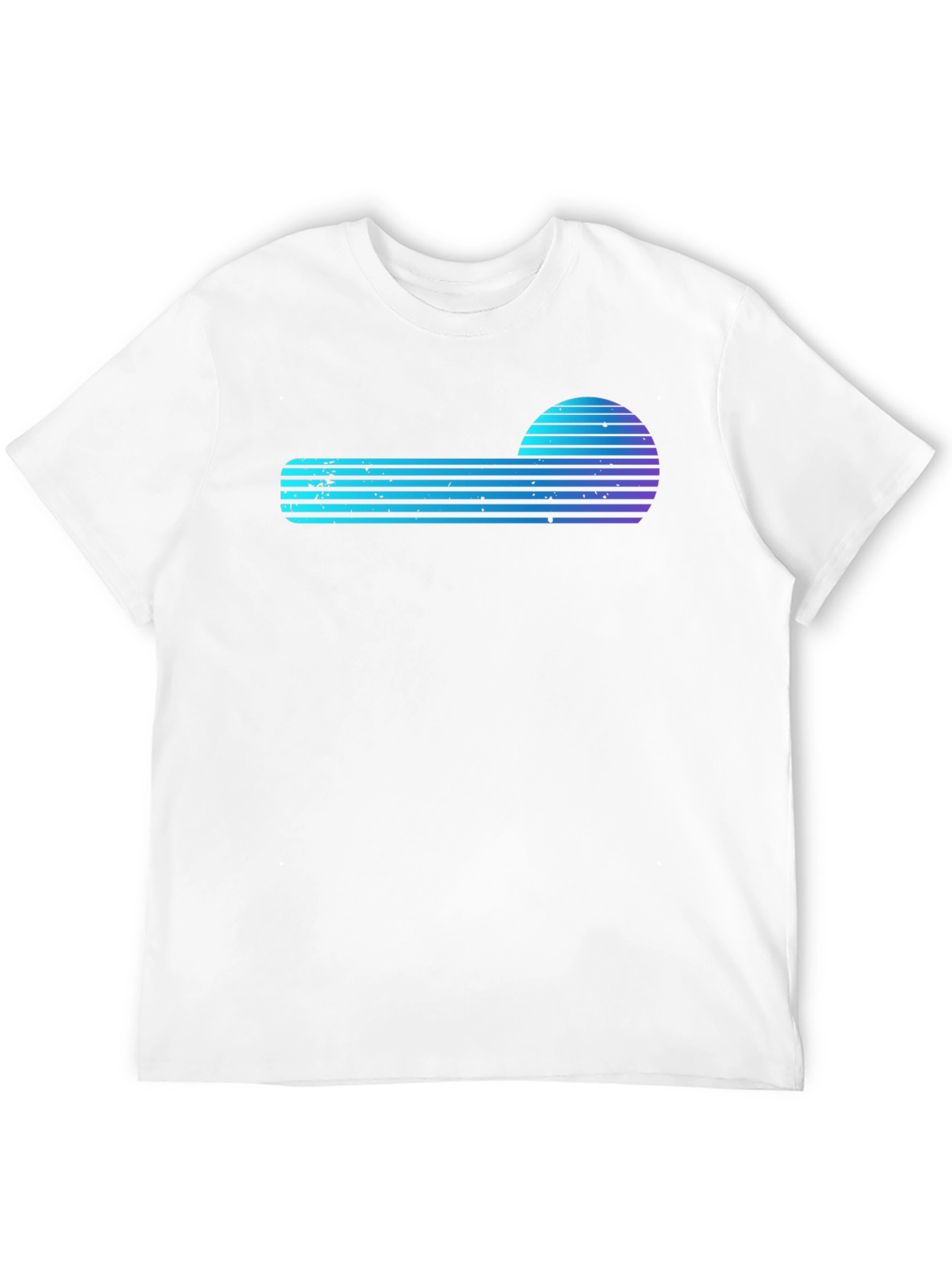 Retro Wave Graphic Tee - Synthwave Sun Design
