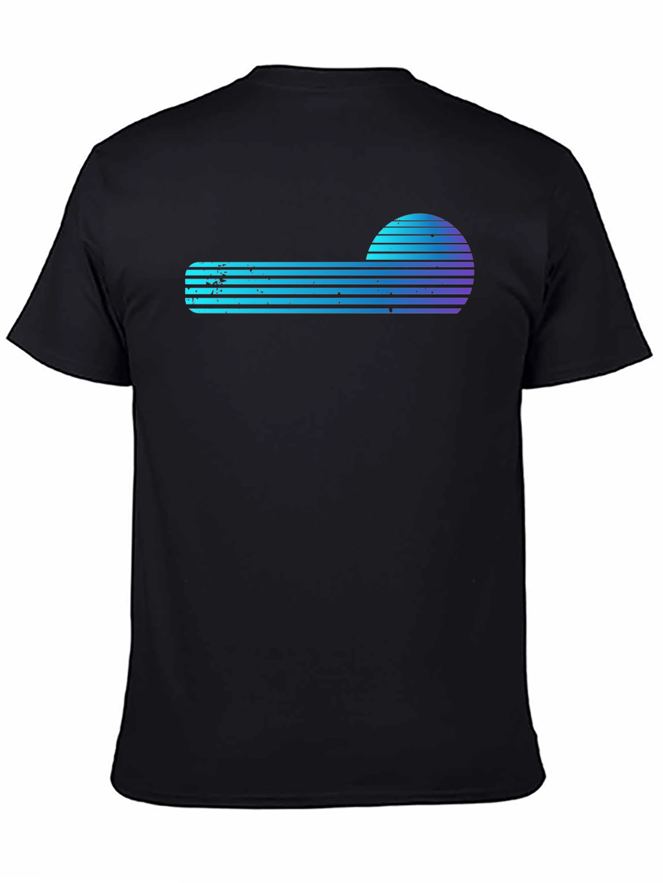 Retro Wave Graphic Tee - Synthwave Sun Design