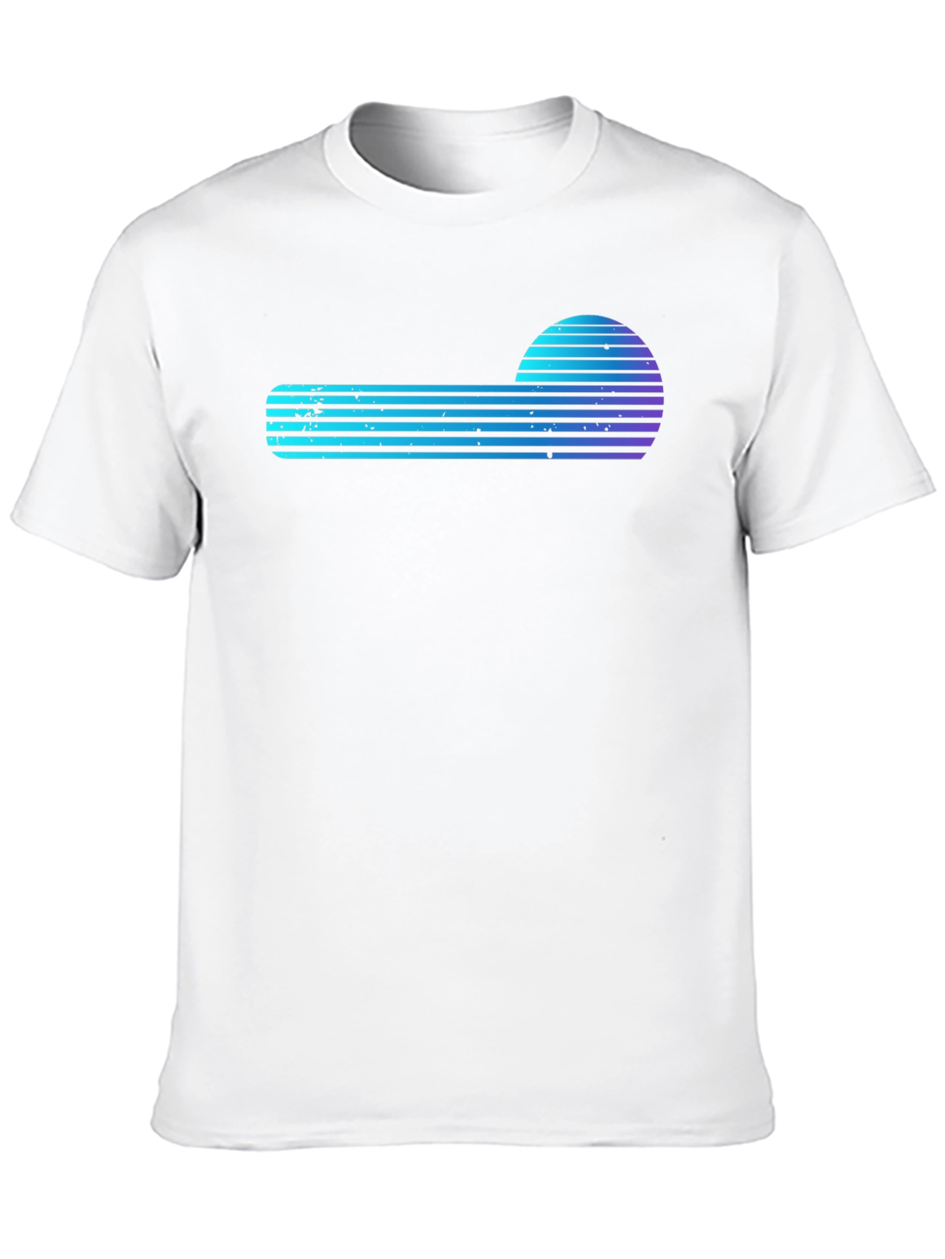 Retro Wave Graphic Tee - Synthwave Sun Design