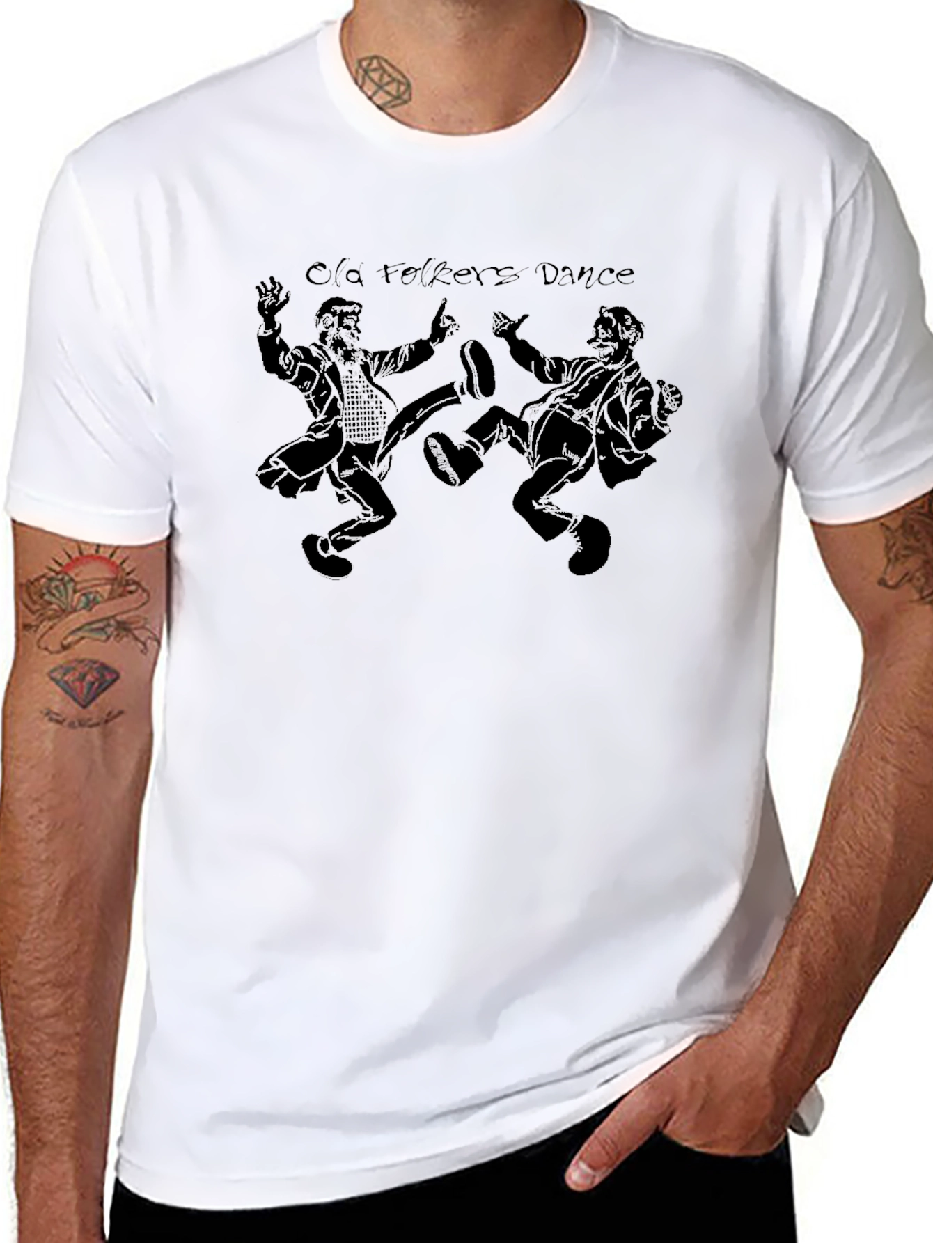 Cla Folkers Dance Black Graphic T-Shirt
