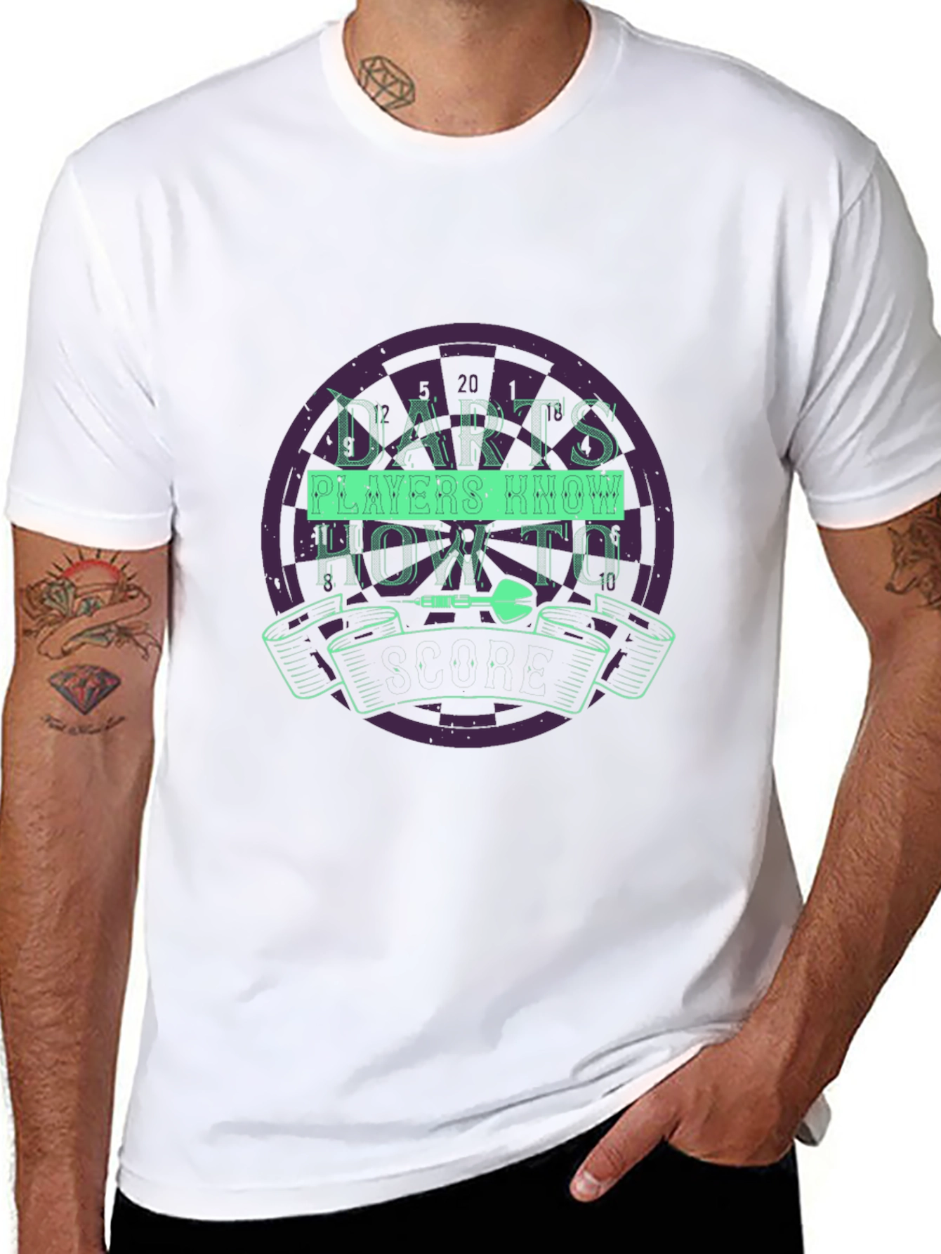 Darts Players Know How To Dart Black T-Shirt