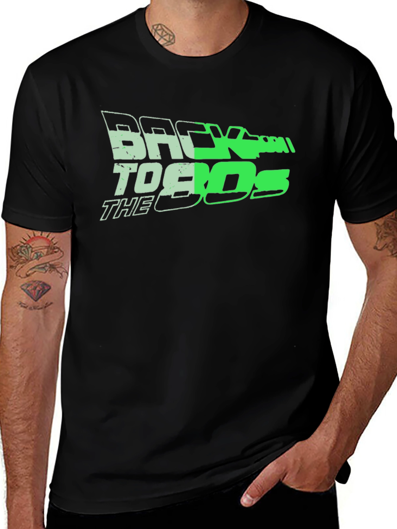 Back to the 80s Black T-Shirt