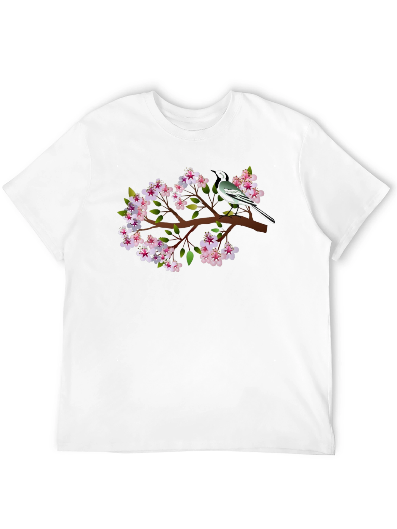 Bird & Blossom Graphic Tee - Stylish Casual Wear