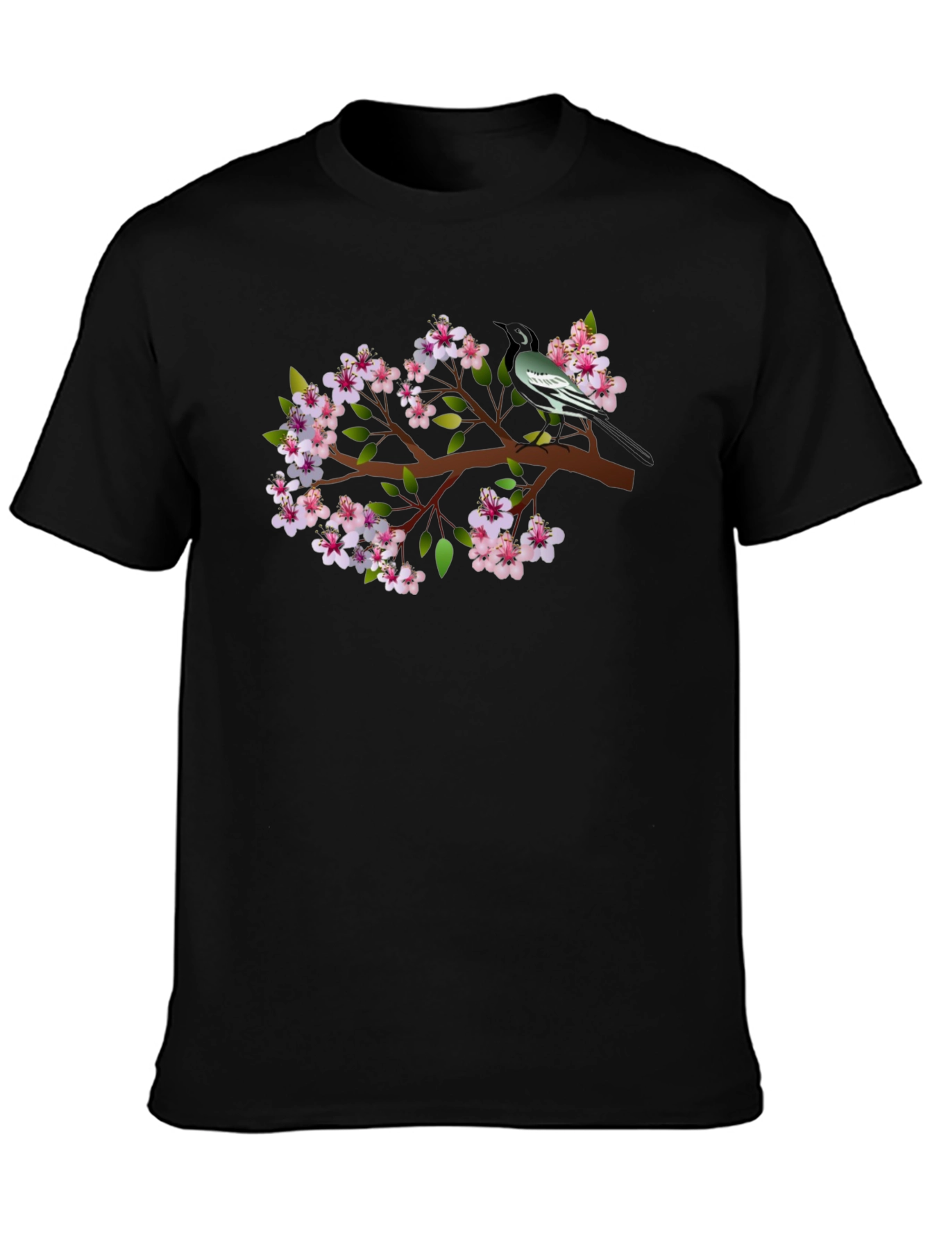Bird & Blossom Graphic Tee - Stylish Casual Wear