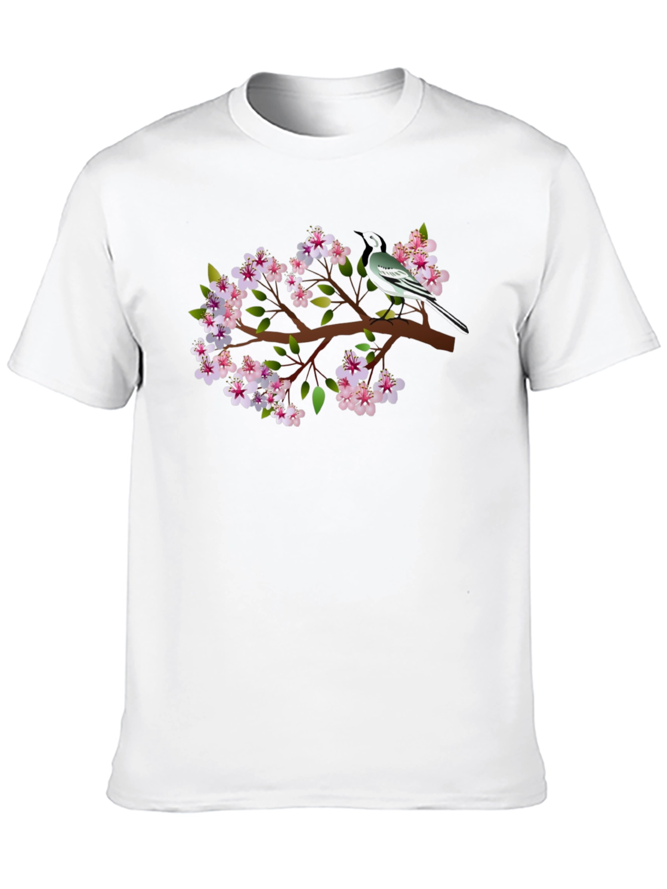 Bird & Blossom Graphic Tee - Stylish Casual Wear
