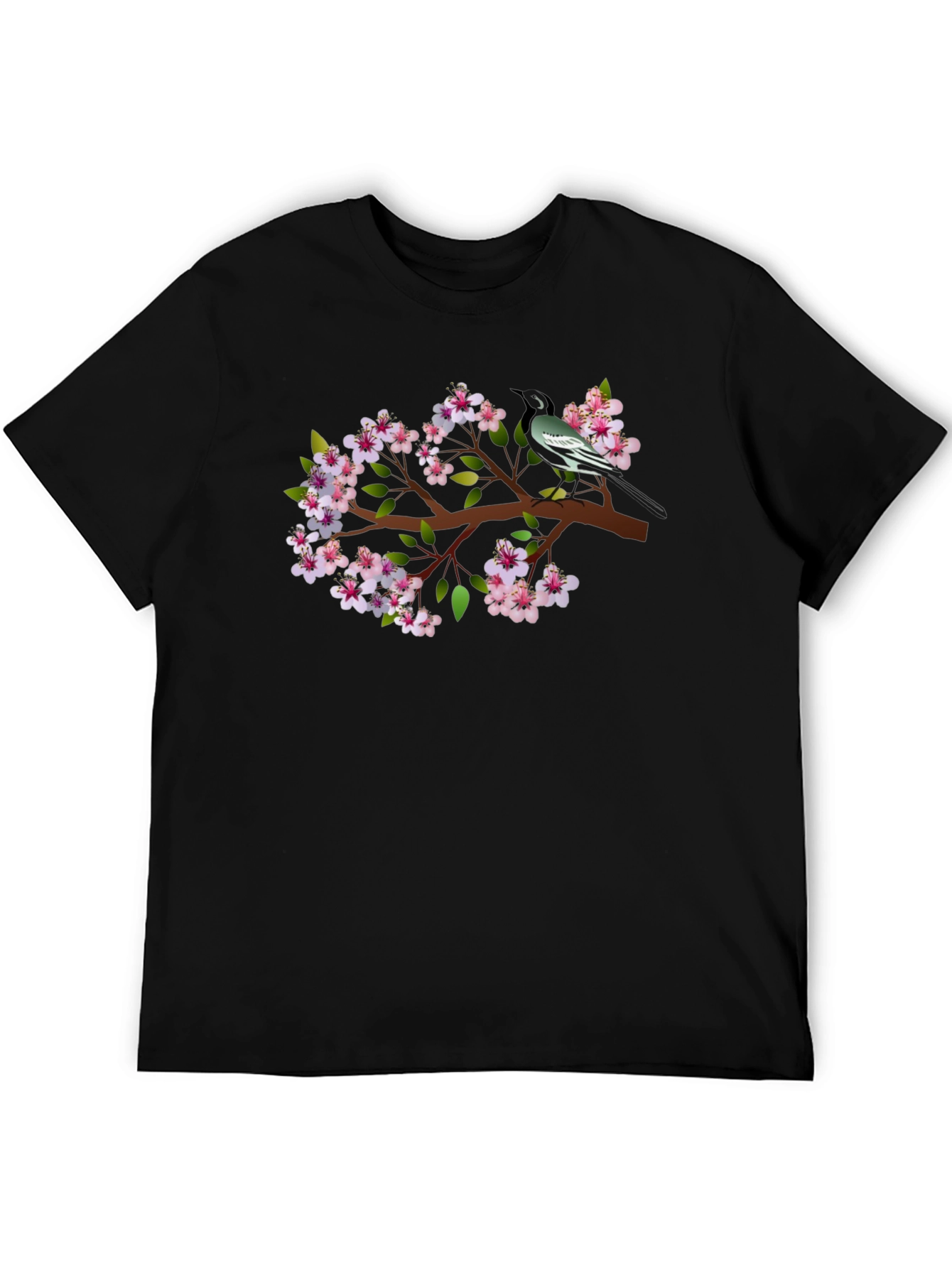 Bird & Blossom Graphic Tee - Stylish Casual Wear