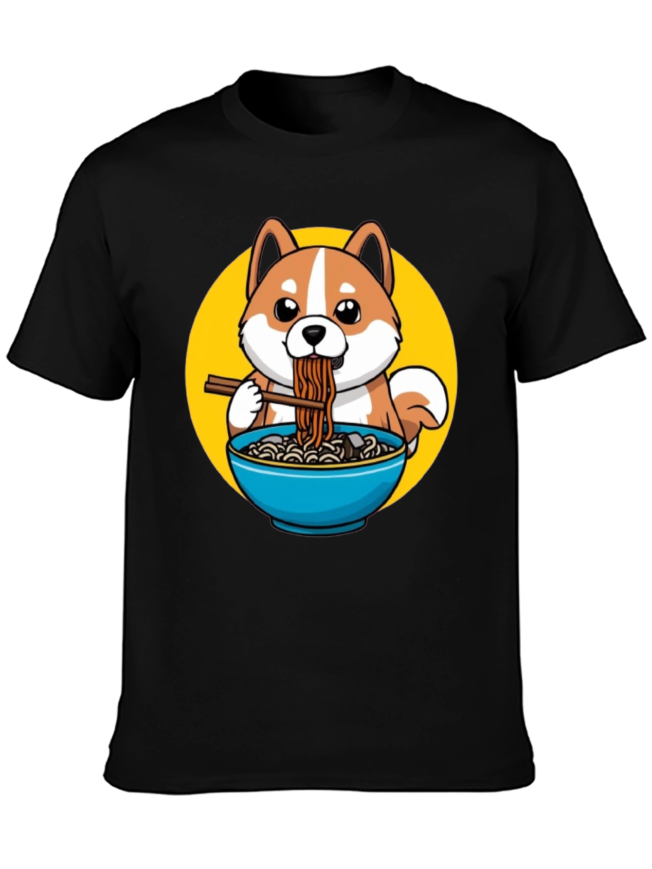 Shiba Inu Ramen T-Shirt - Cute Dog Graphic Tee