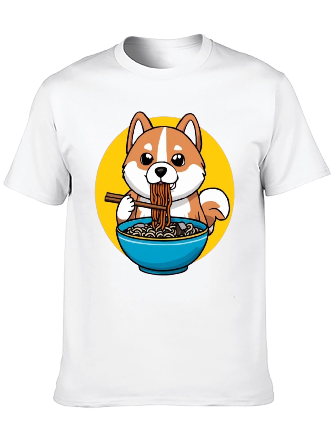 Shiba Inu Ramen T-Shirt - Cute Dog Graphic Tee