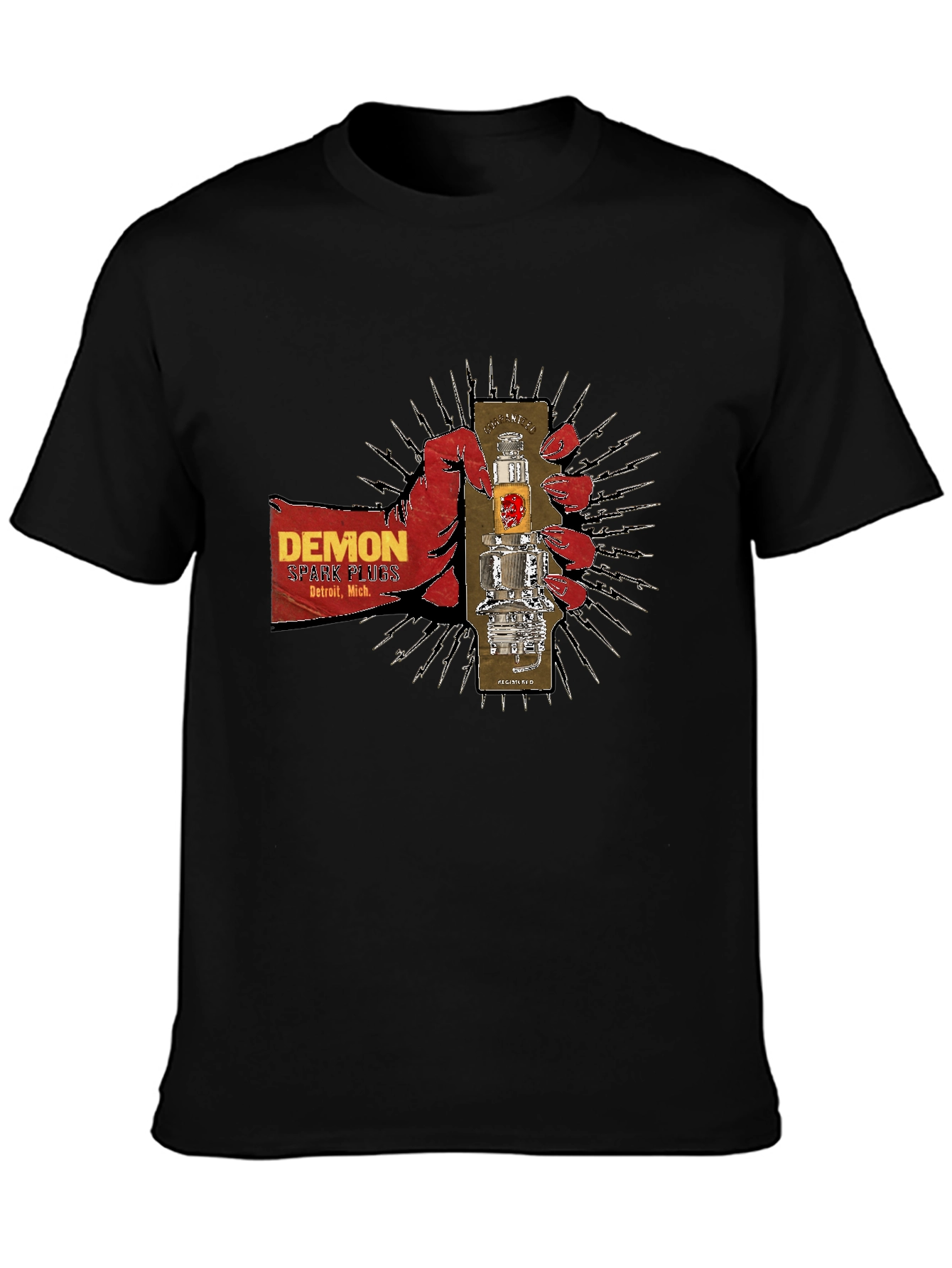 Demon Spark Plugs Graphic T-Shirt