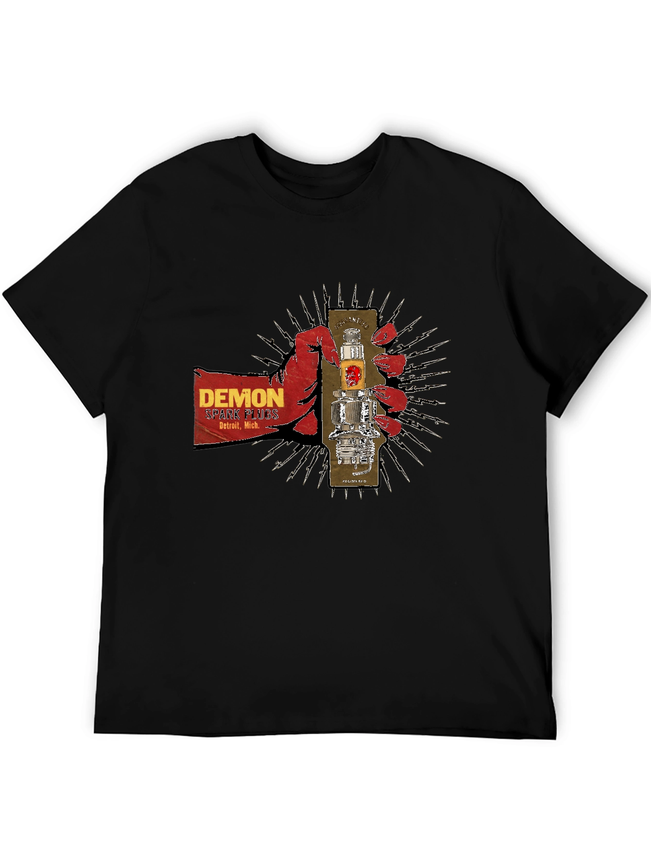 Demon Spark Plugs Graphic T-Shirt