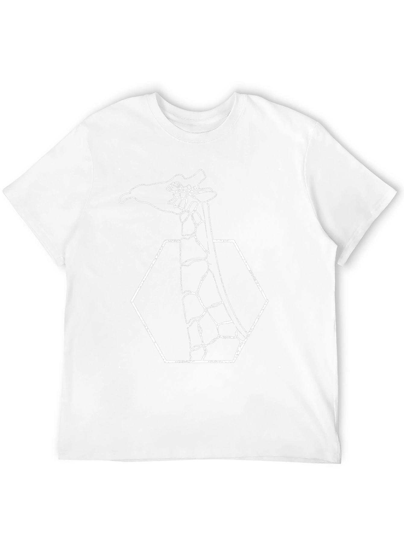 Geometric Giraffe Tee - Modern Graphic T-Shirt