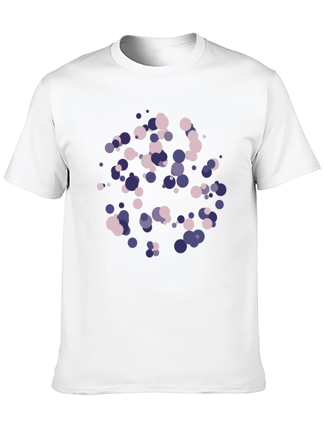Abstract Dot Pattern Black T-Shirt