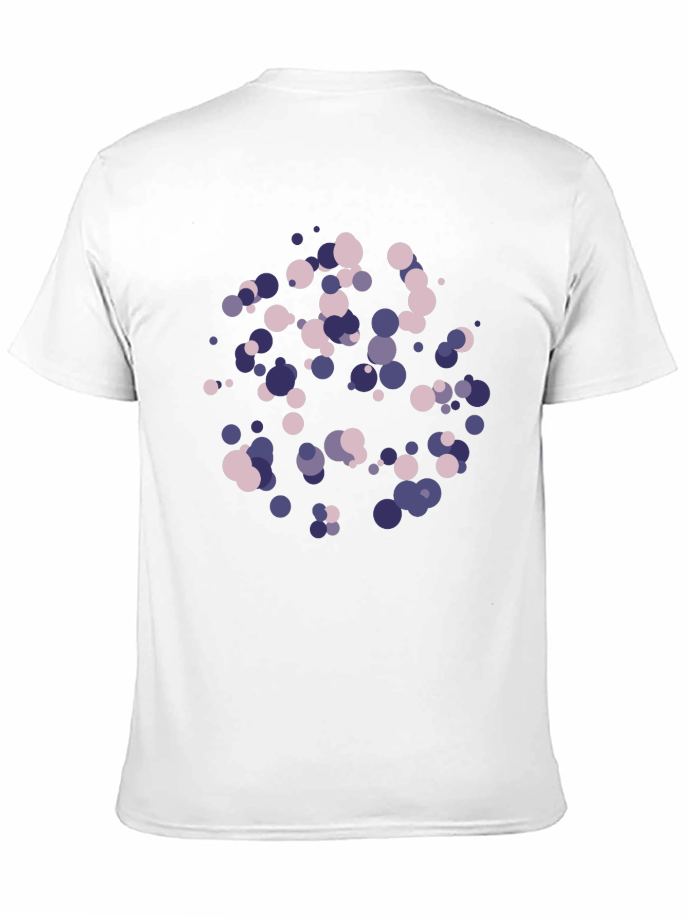 Abstract Dot Pattern Black T-Shirt