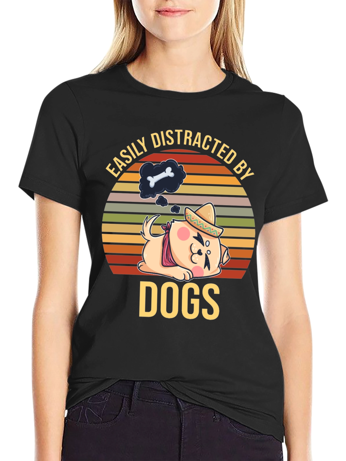 Easily Distracted By Dogs T-Shirt