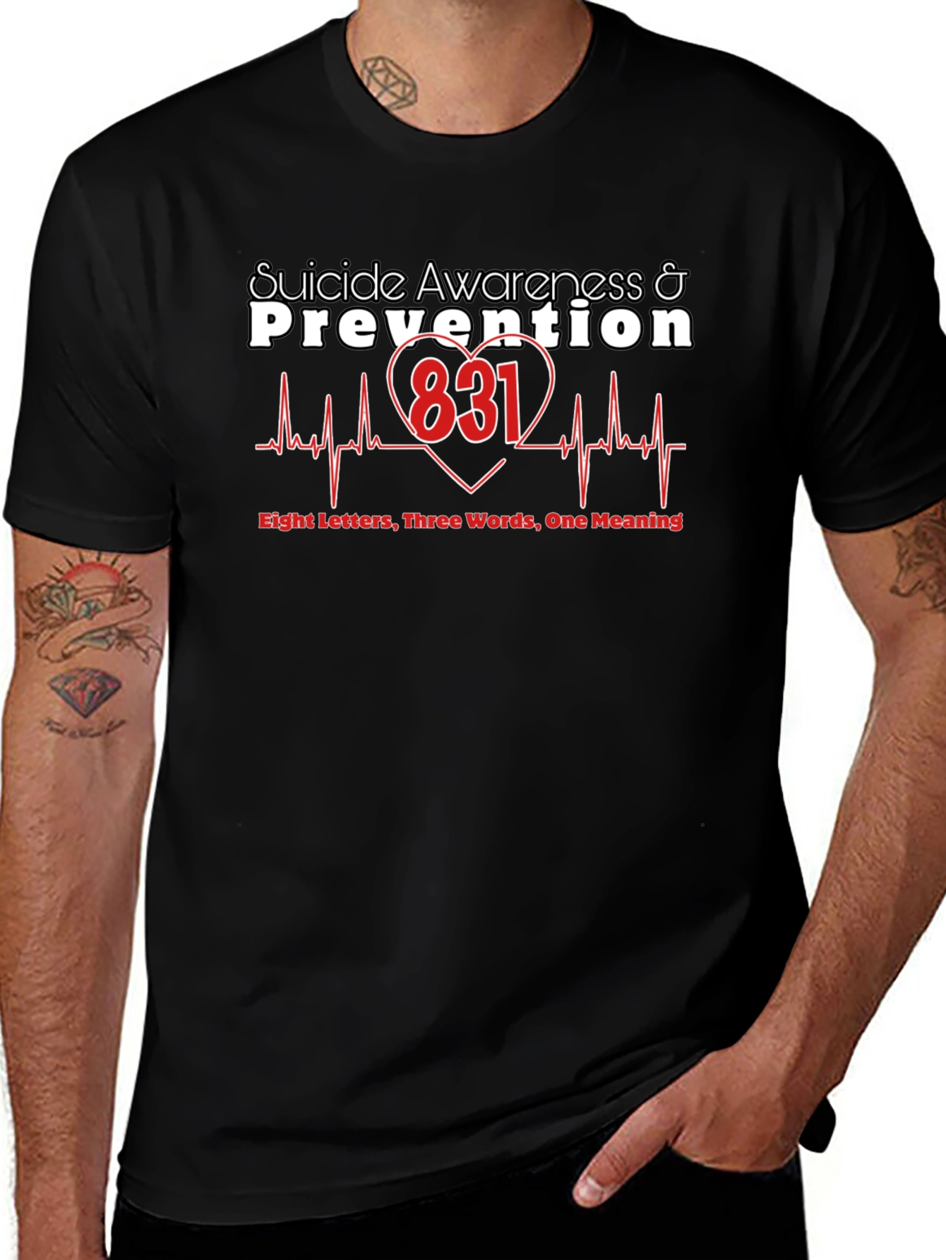 Suicide Awareness & Prevention Black T-Shirt
