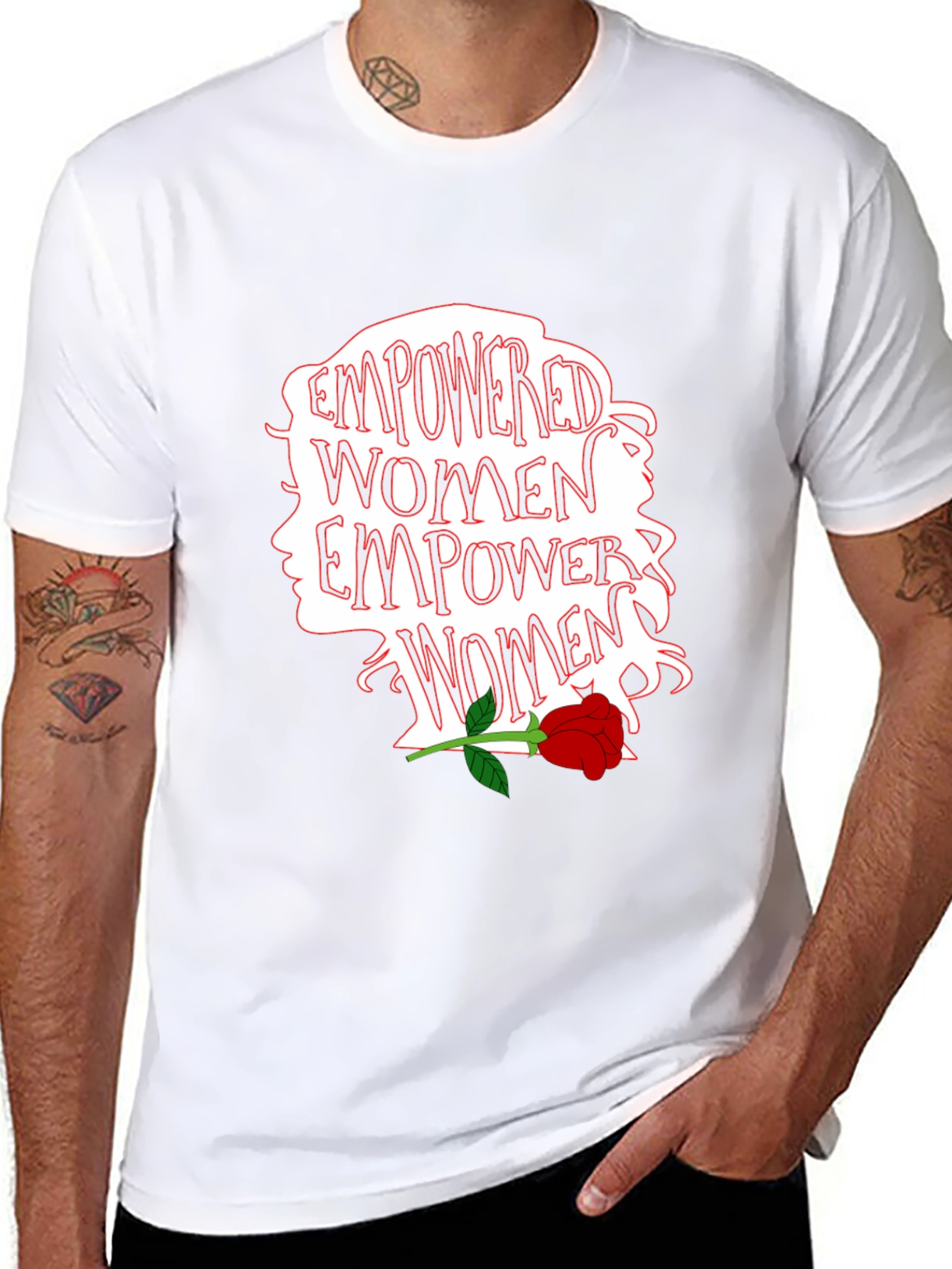Empowered Women T-Shirt - Graphic Print Tee