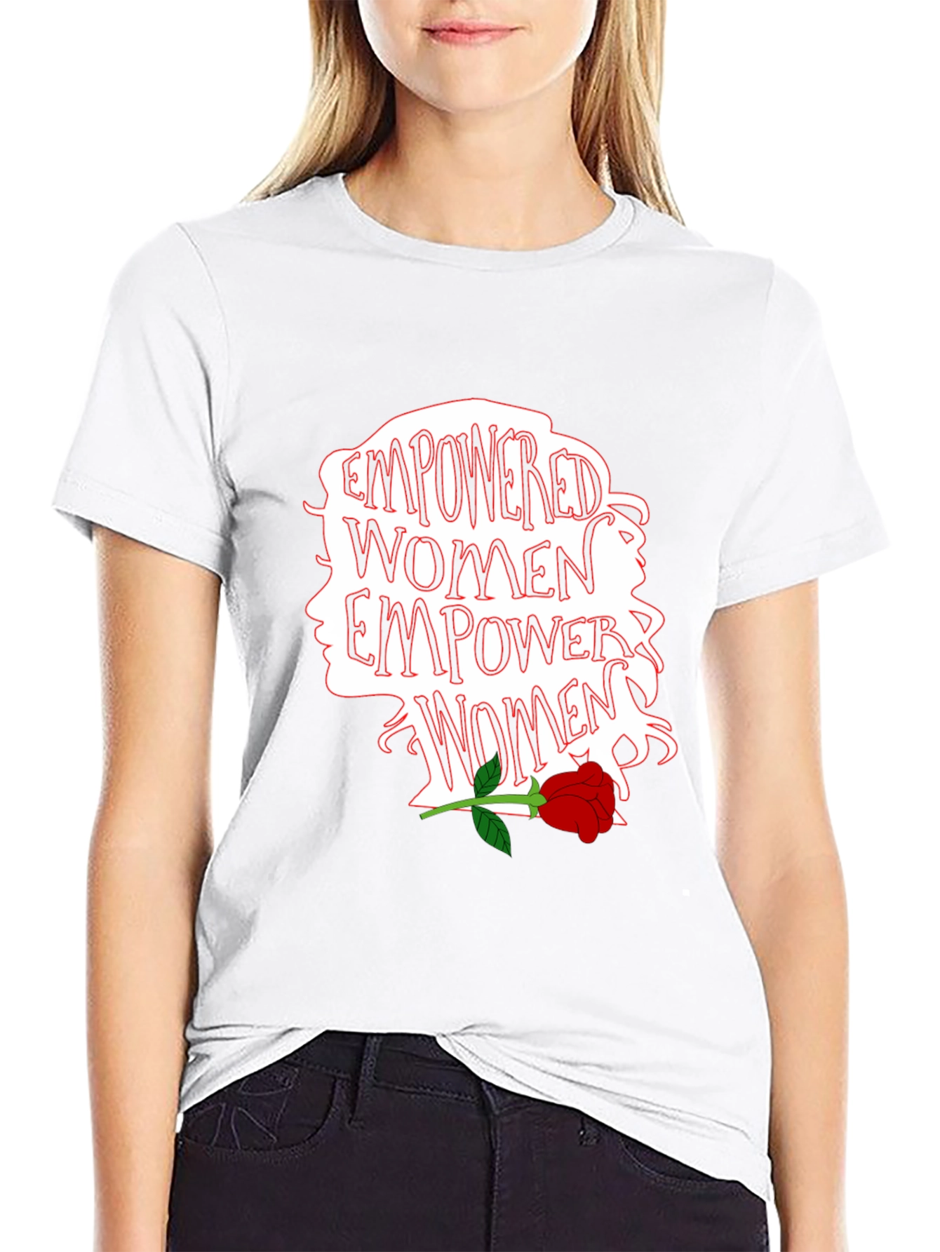 Empowered Women T-Shirt - Graphic Print Tee